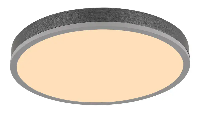 Globo Deckenleuchte Doro Ø 45 x 8,5 cm silber warmweiß