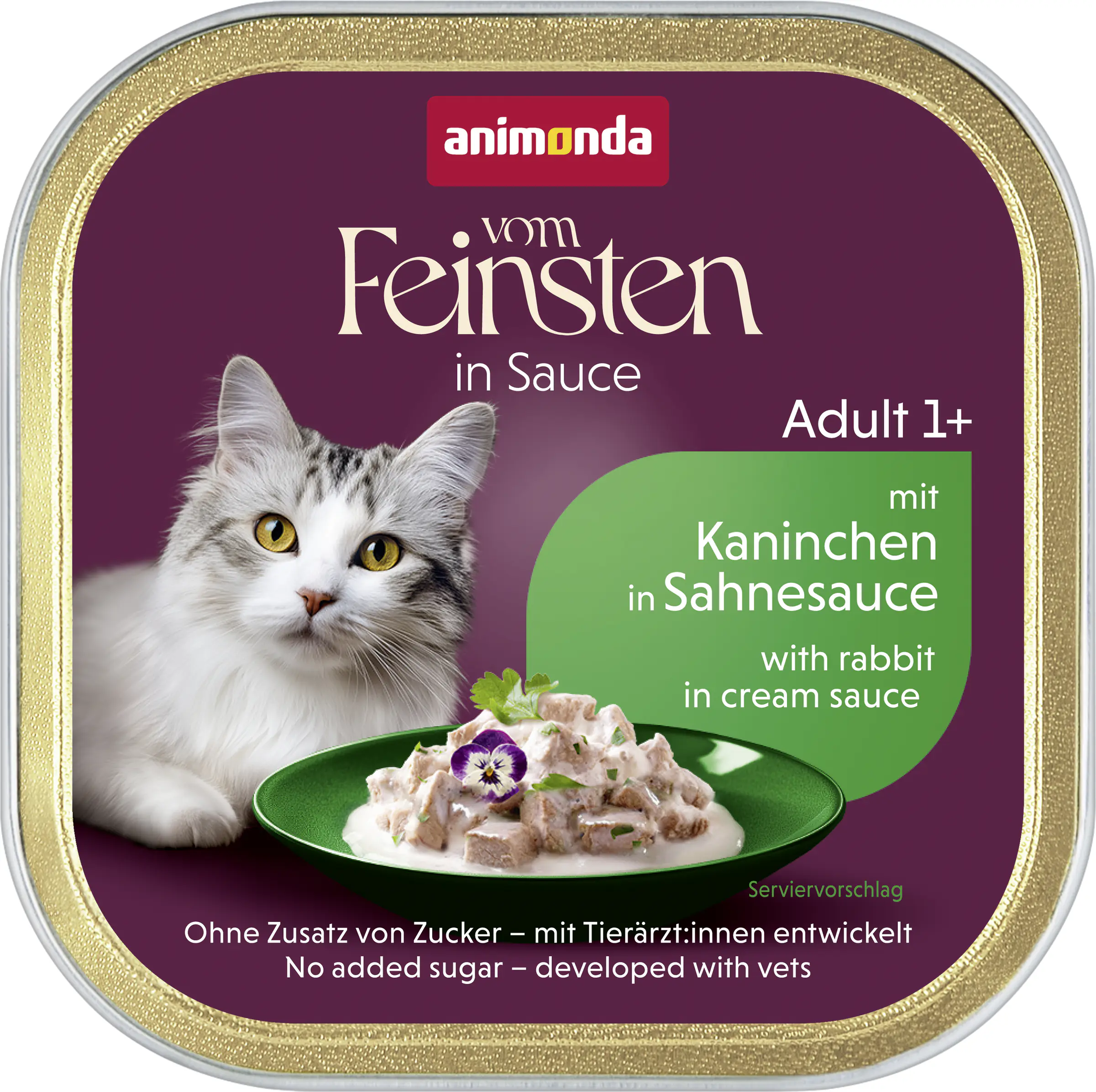 Animonda vom Feinsten Milkies Katzennassfutter Adult getreidefrei 100 g Kaninchen in Sahnesauce