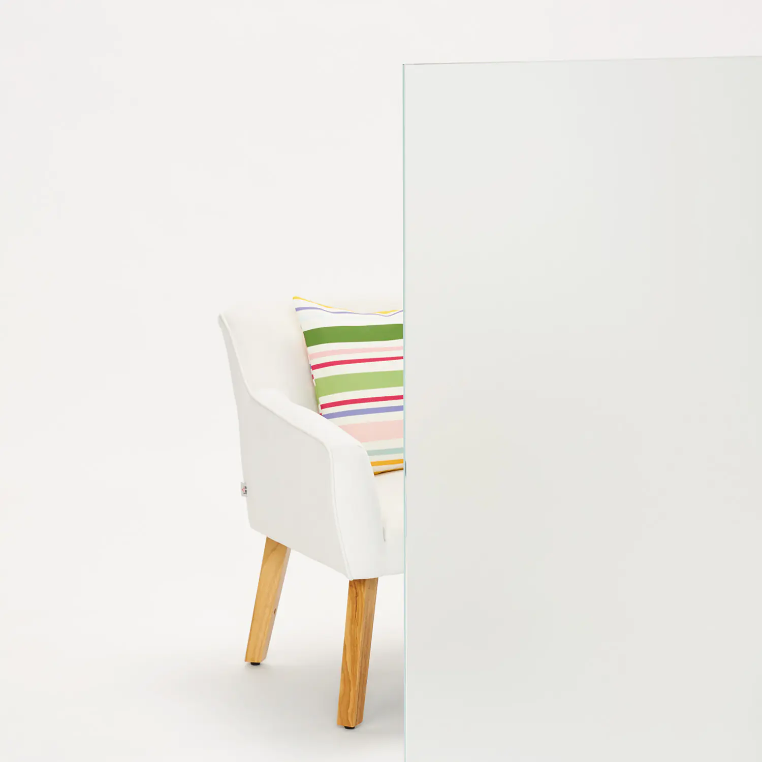 Ambiente Türverglasung Holztür mit Lichtausschnitt Satinato 142 x 53,5 cm klarglas