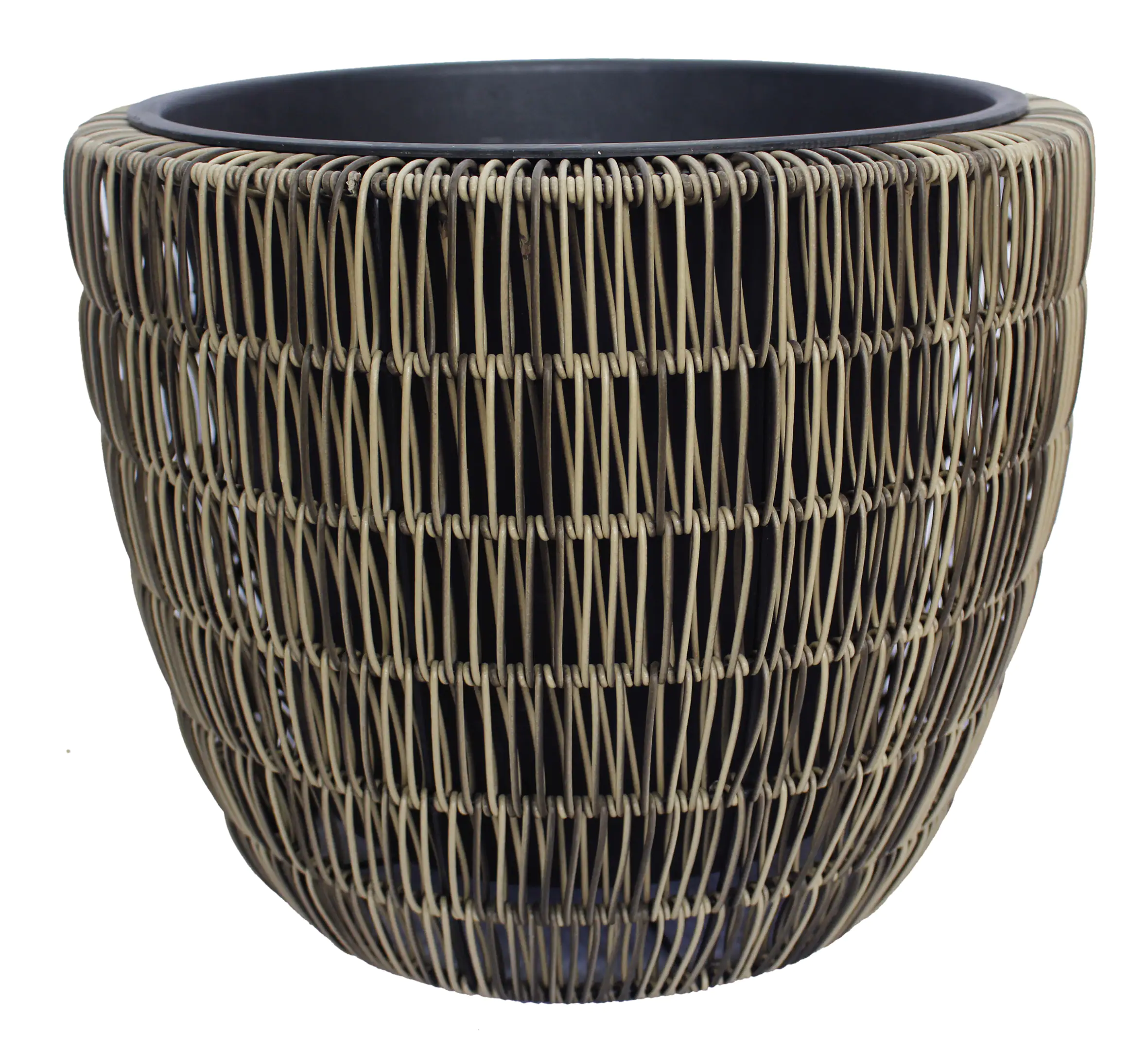 TrendLine Polyrattan Pflanztopf Ø 44 x 36 cm braun