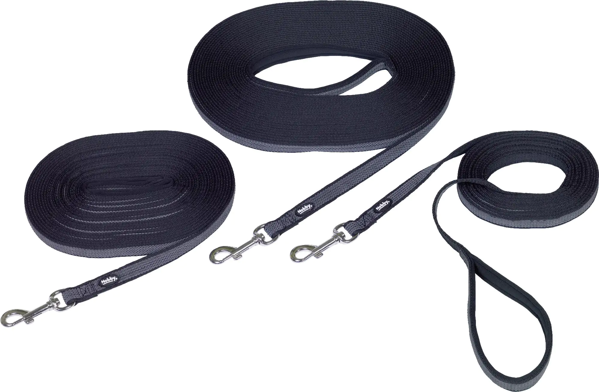 Nobby Schleppleine Anti-Slip schwarz Breite 17 mm