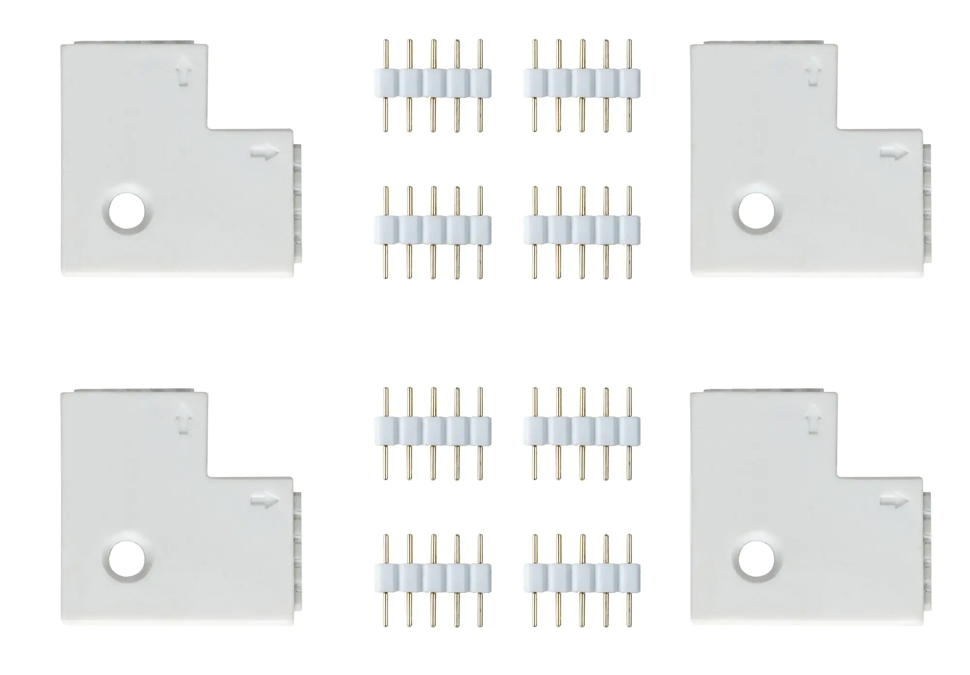 Paulmann MaxLED Edge-Connector weiß 90° 4er Pack