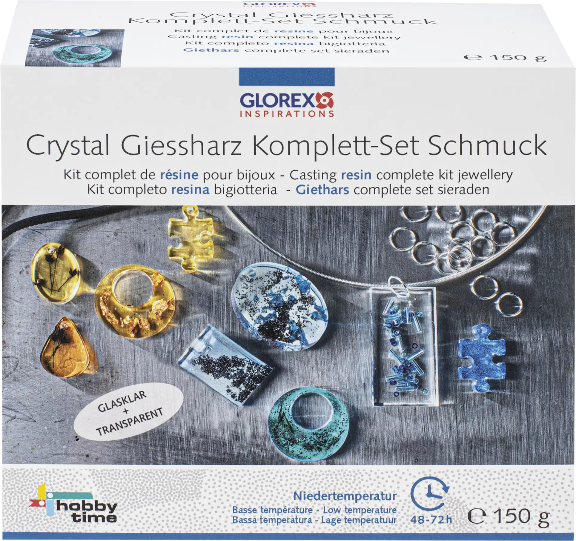 Glorex Crystal-Giessharz Starter-Set Niedertemperatur