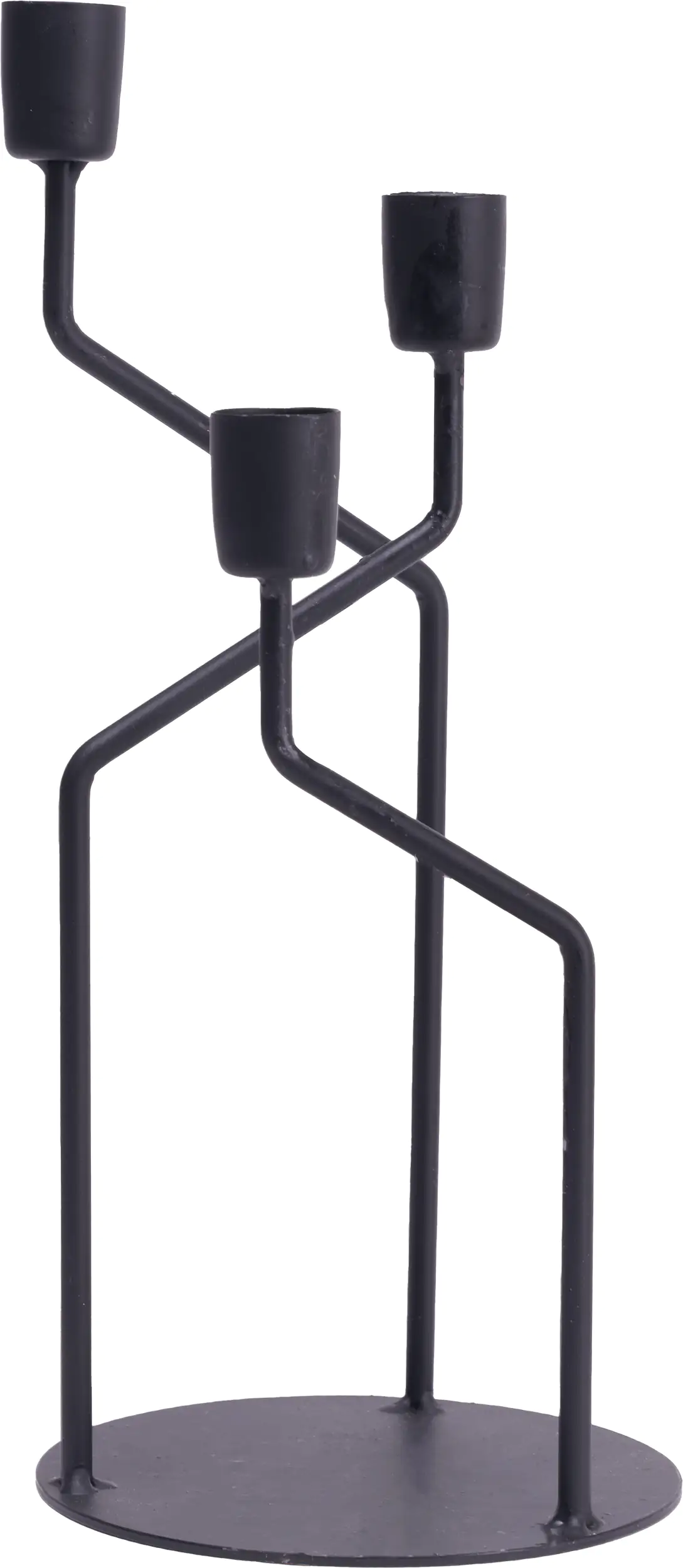 TrendLine Kerzenständer Metall 27,5 cm schwarz