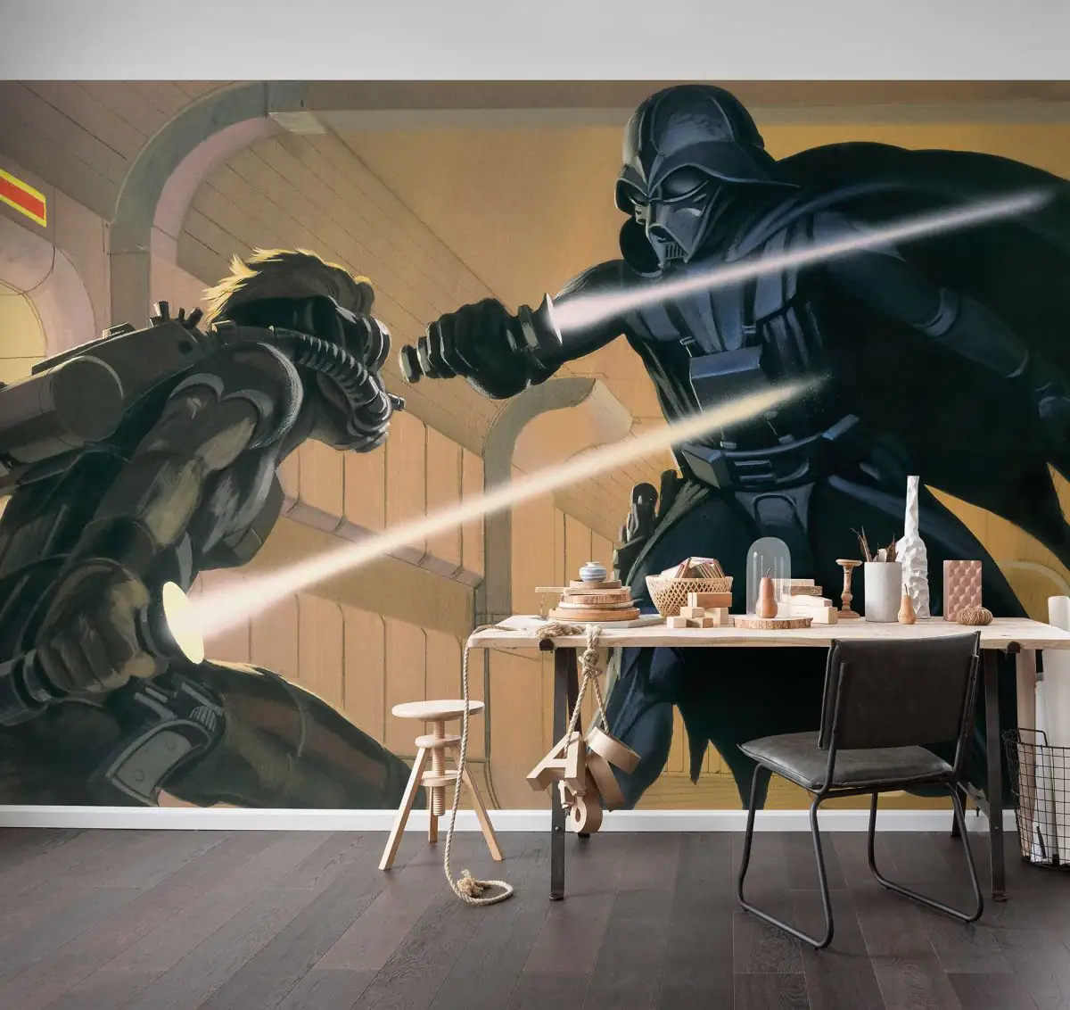Komar Vlies Fototapete Star Wars Classic Vader vs. Luke 500 x 250 cm 