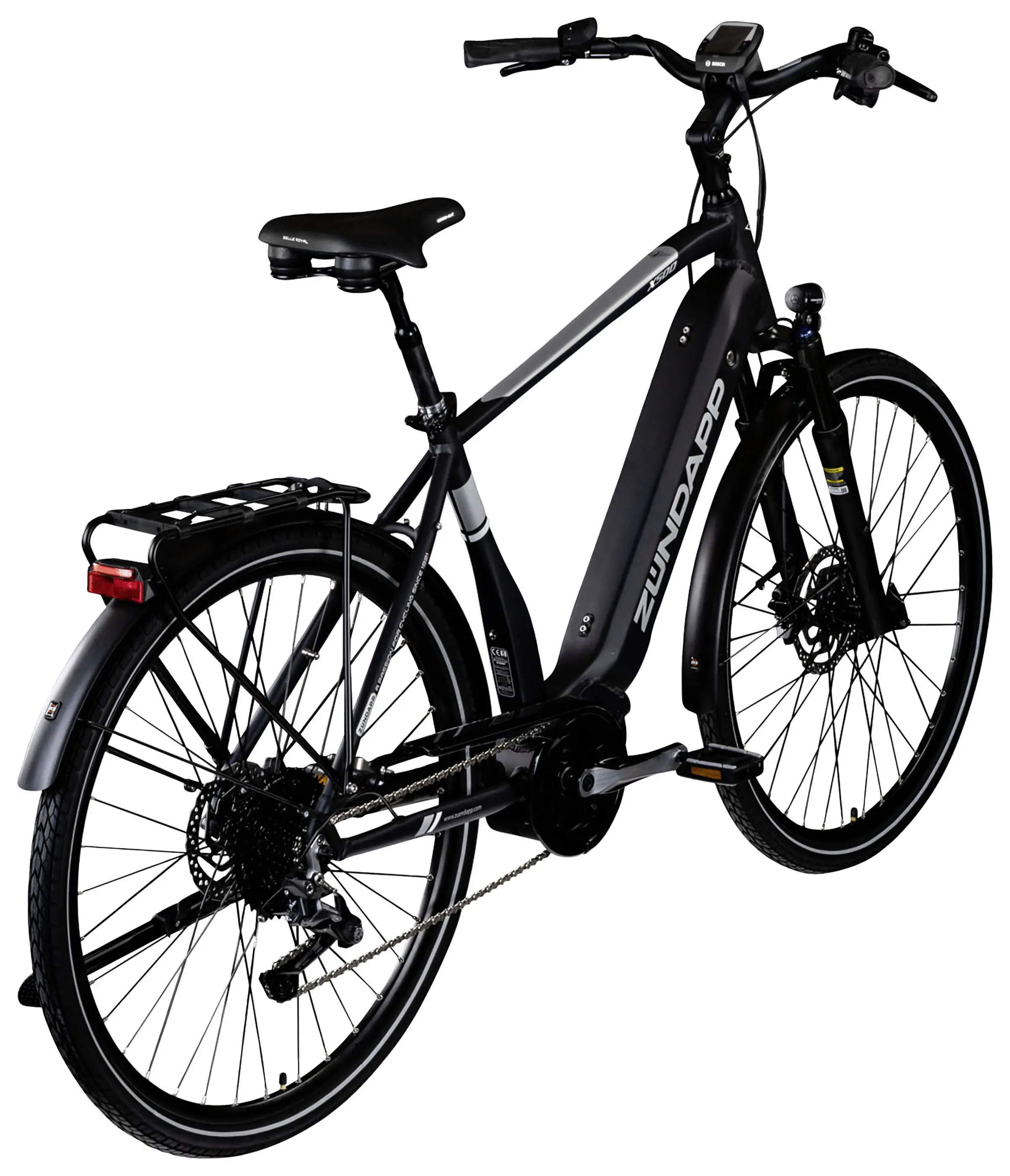 Zündapp E-Bike X500 Trekking 28 Zoll 10-Gang 500 Wh schwarz 