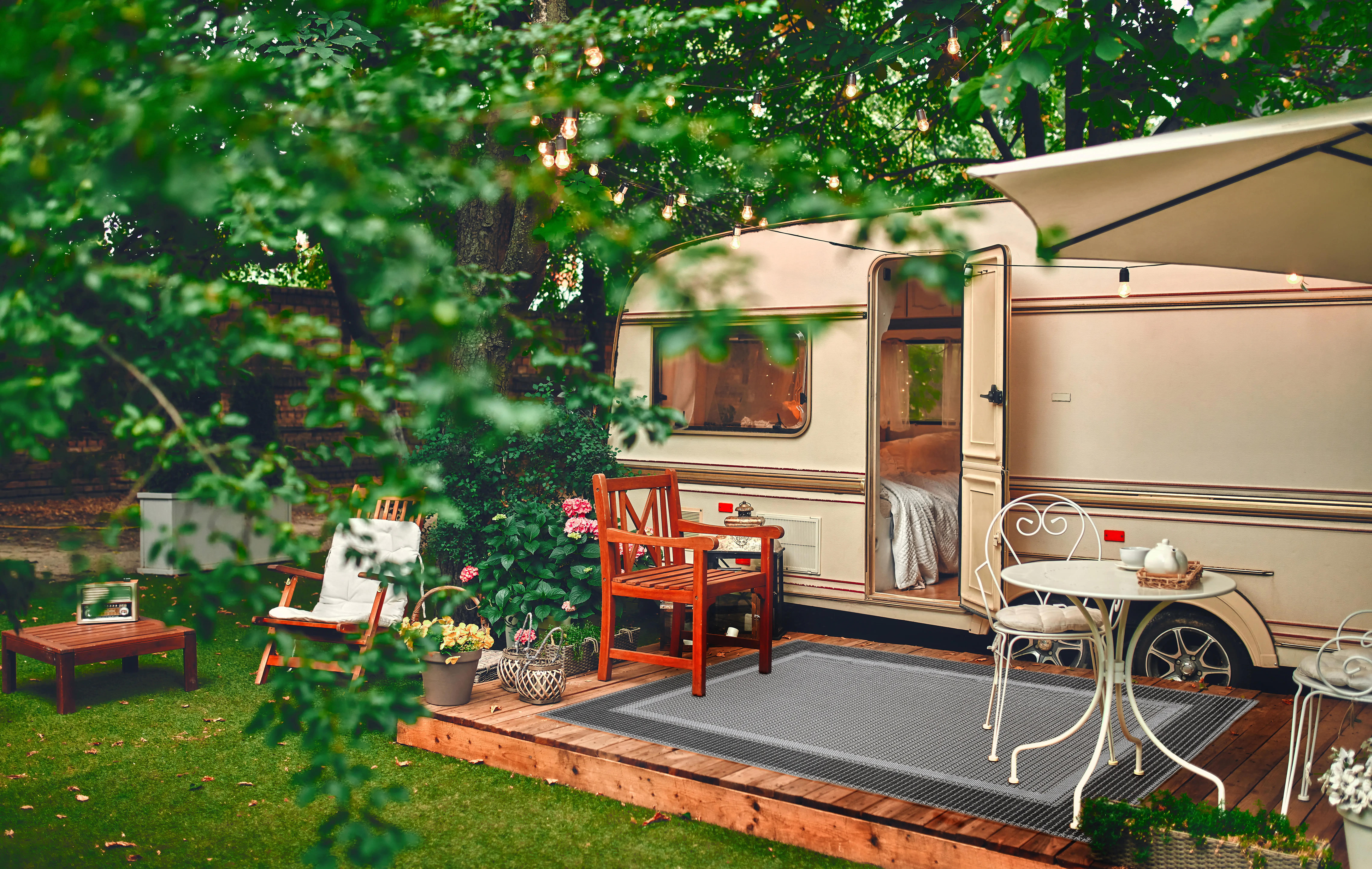 Andiamo Outdoorteppich Arizona anthrazit, 133 x 190 cm