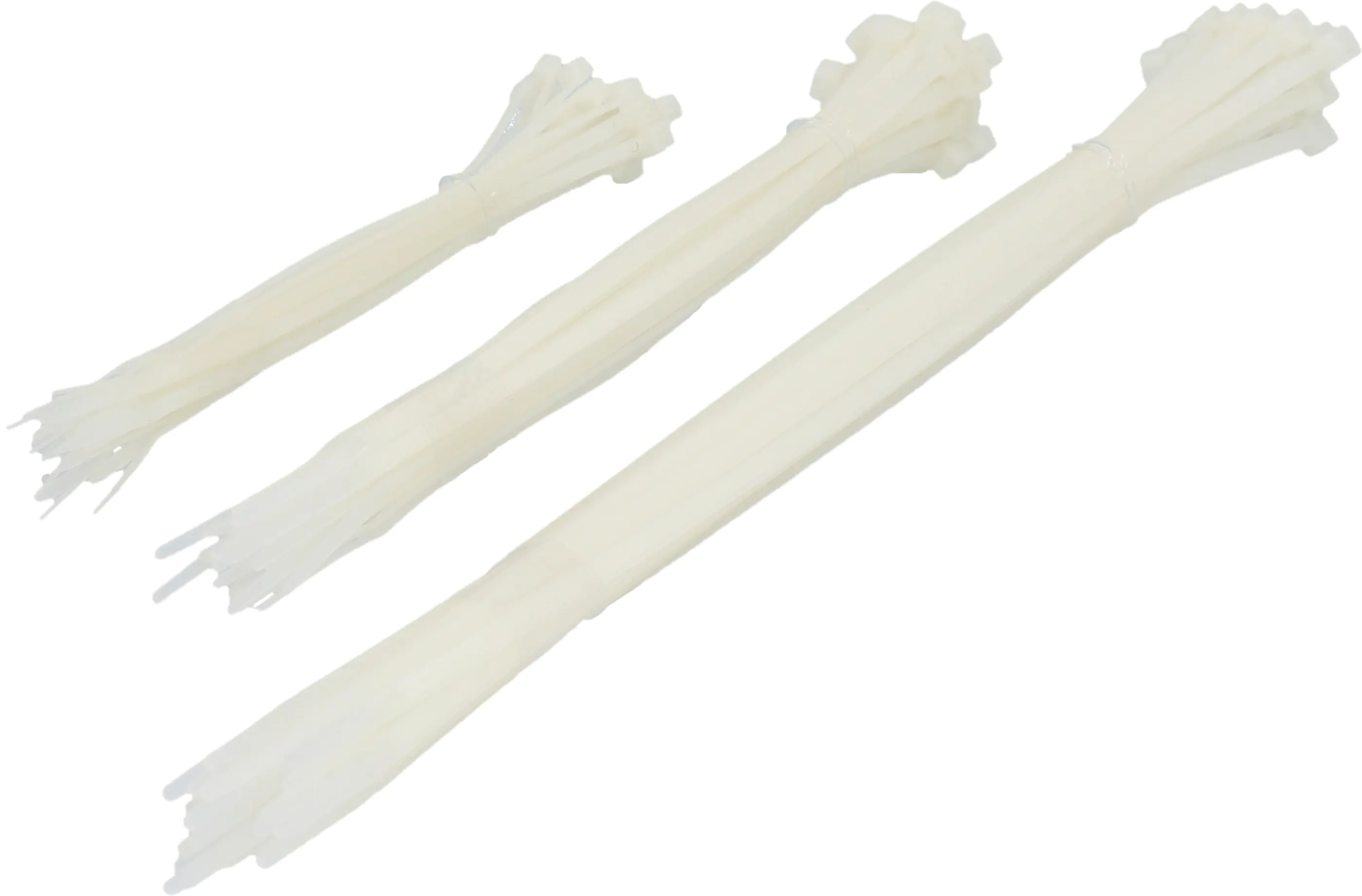 Kabelbinder-Set 3 x 25 Stück, sortiert, transparent