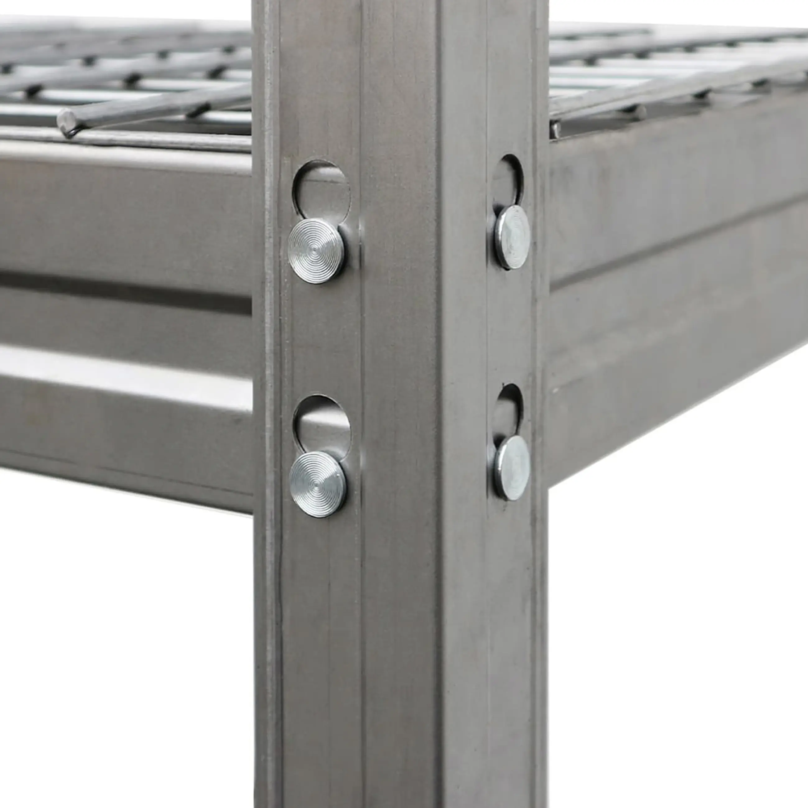 Ar Shelving Schwerlastregal Bullrack Rivet Wire verzinkt 200 x 210 cm 4 Stahlgitterböden 2400 kg
