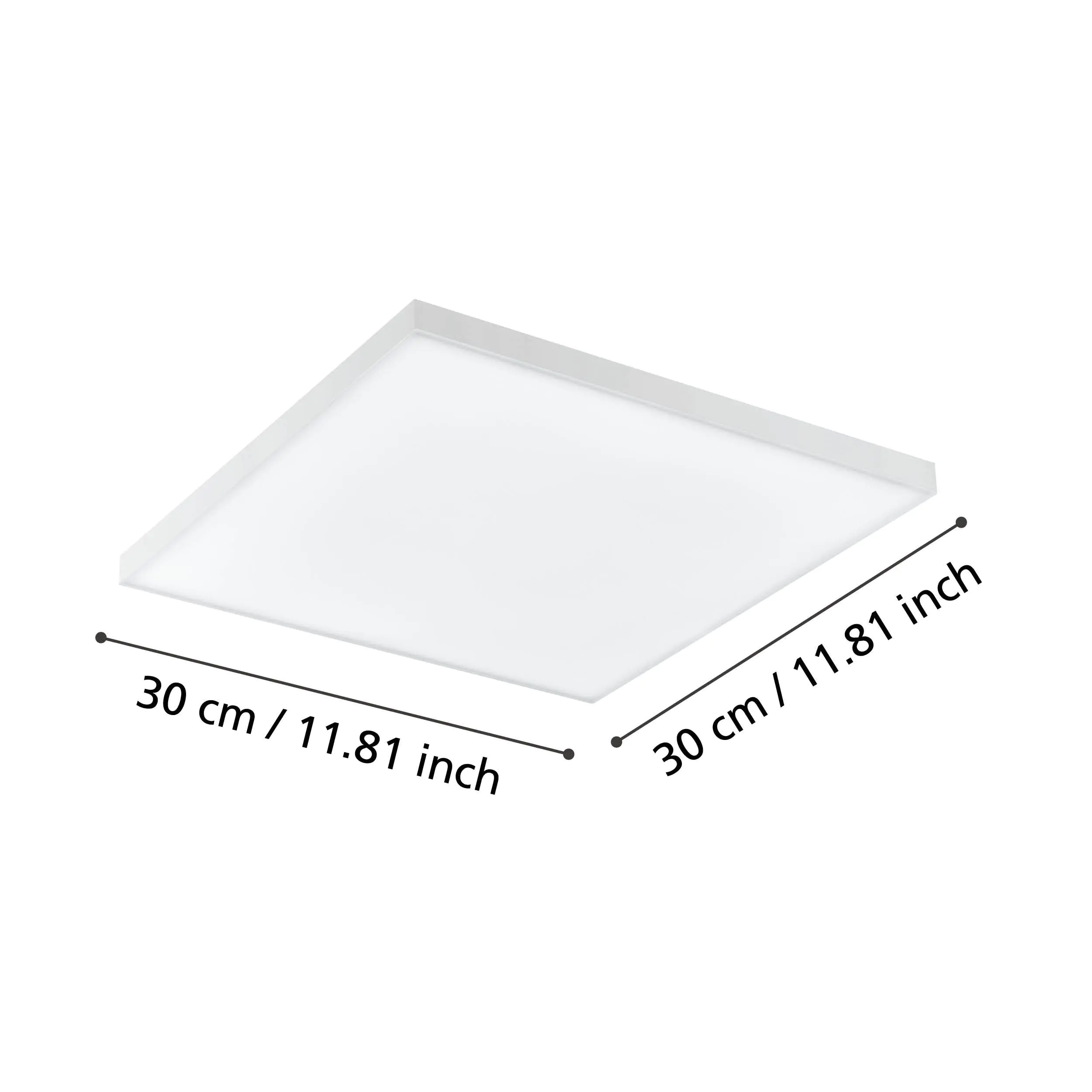 Eglo Connect LED Deckenleuchte Turcona-Z weiß 30 x 30 cm dimmbar, ww-kw
