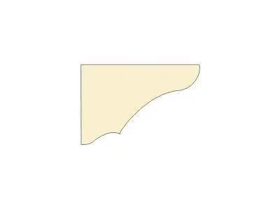 Dolle Konsole 170 x 115 x 20 mm, Fichte roh
