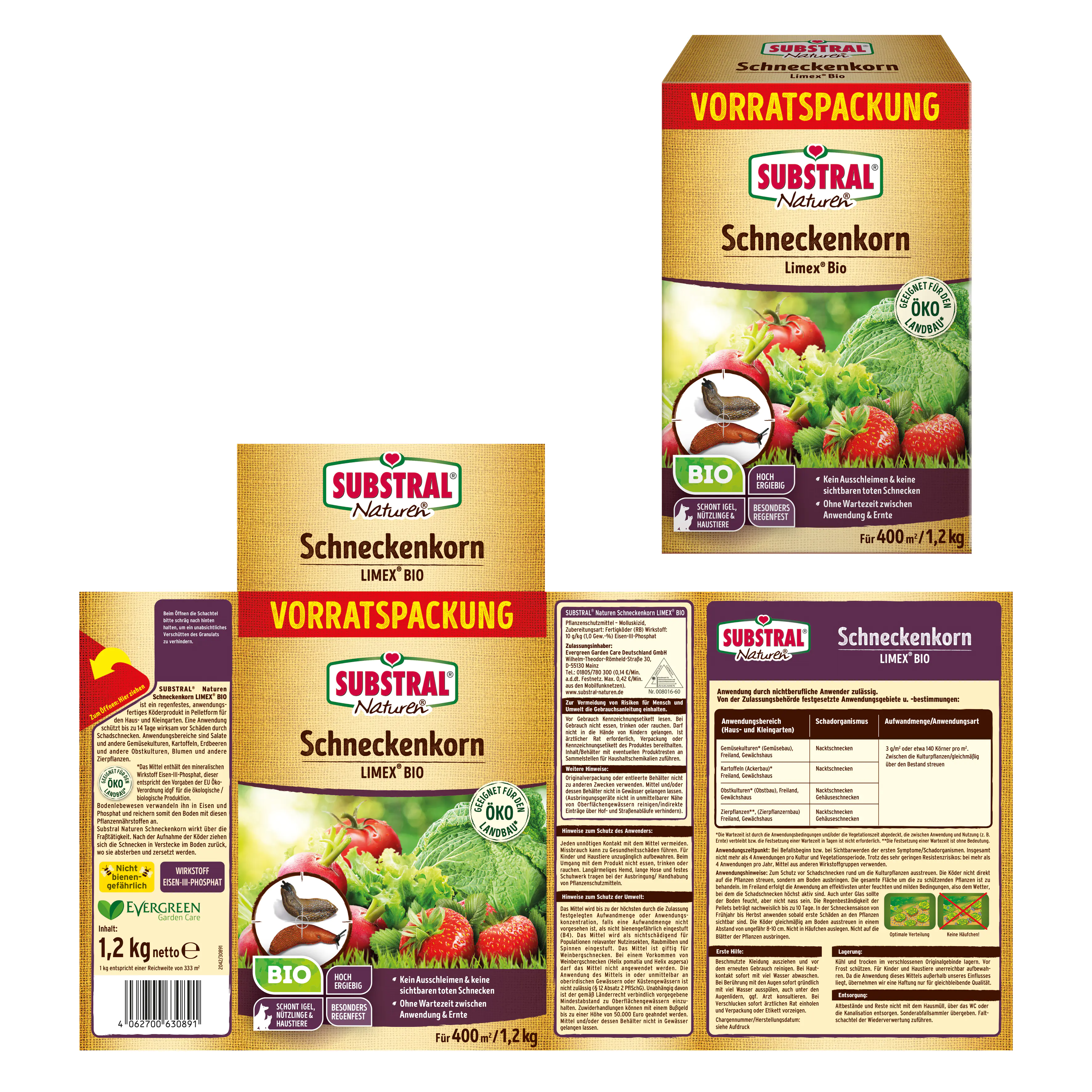 Substral Naturen Schneckenkorn Limex Bio 1,2 kg