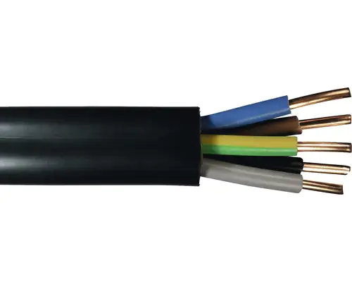 Erdkabel NYY-J 5 x 4, 100 Meter Rolle, schwarz