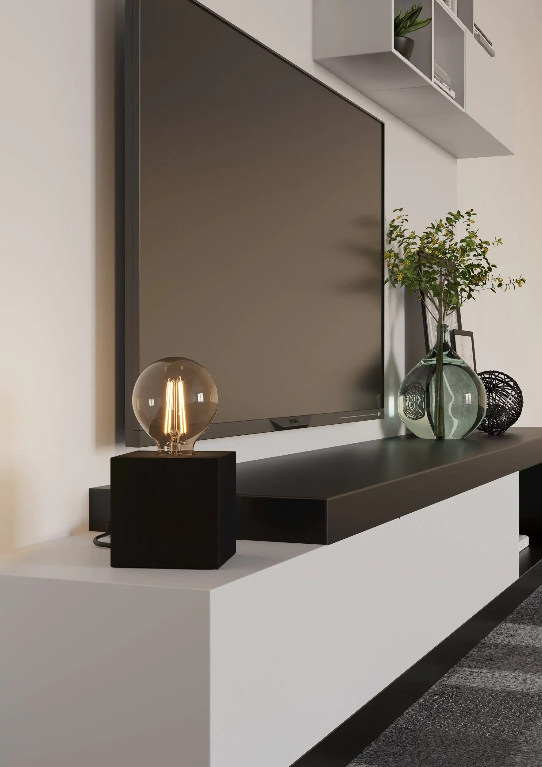 Eglo Tischlampe Prestwick 10 x 10 cm bronze/dunkel