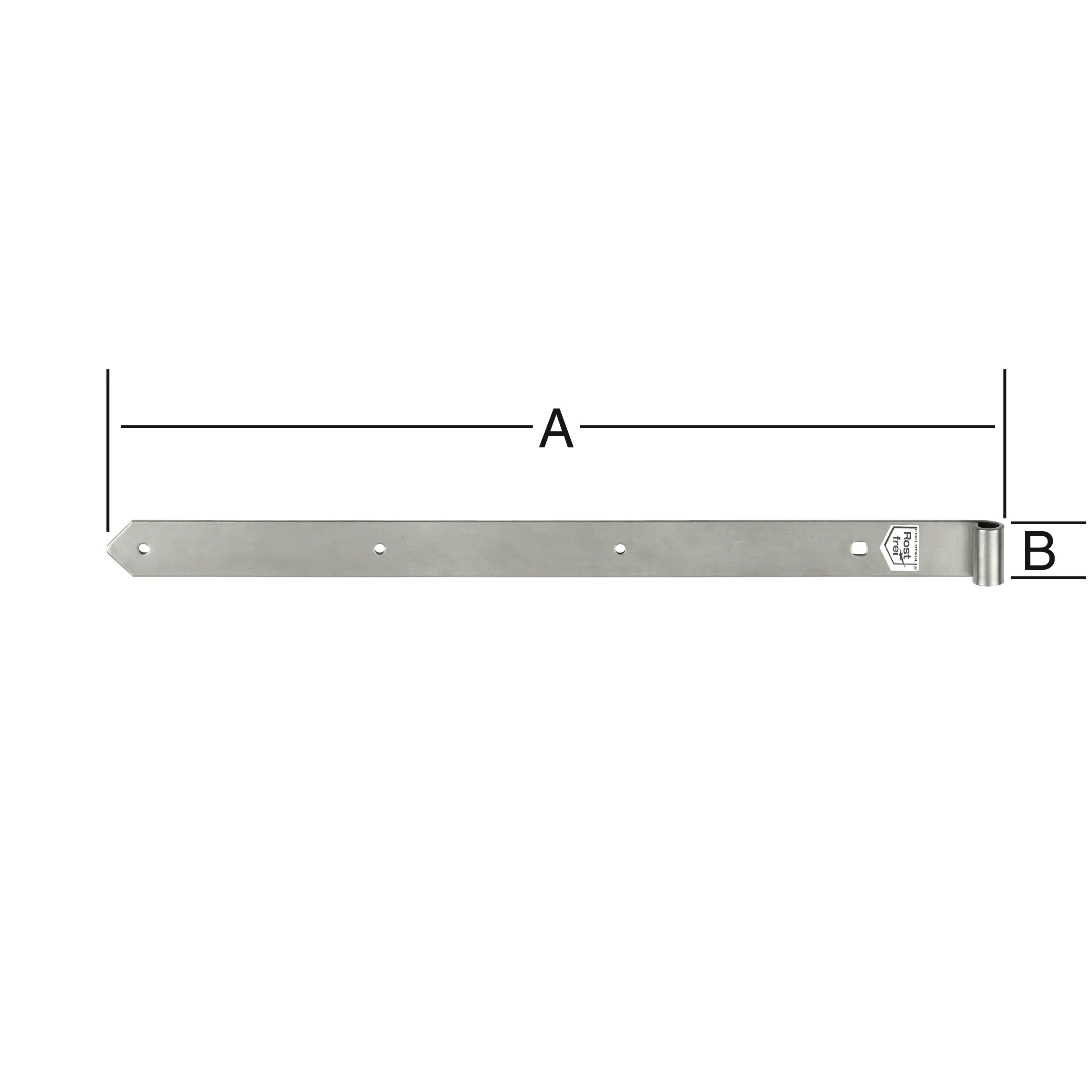Vormann Ladenbänder halbschwer 400 x 40 x 13 mm