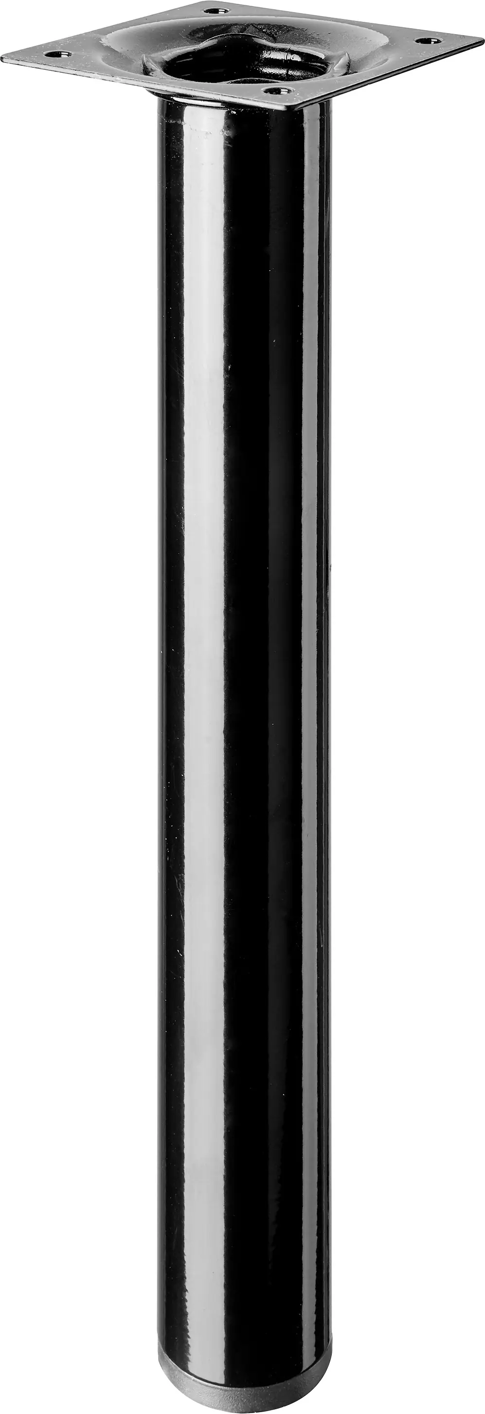 Hettich Tischbein 3,0 x 25 cm Stahl schwarz - 1 Stück