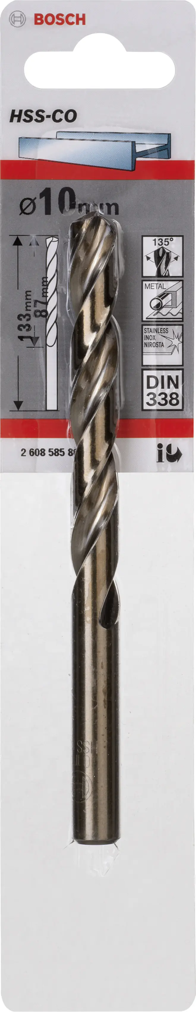 Bosch Metallbohrer HSS-Co DIN 338 10 mm