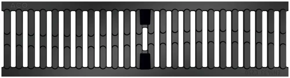ACO Gussrost Galaline Heelguard 0,5 m schwarz