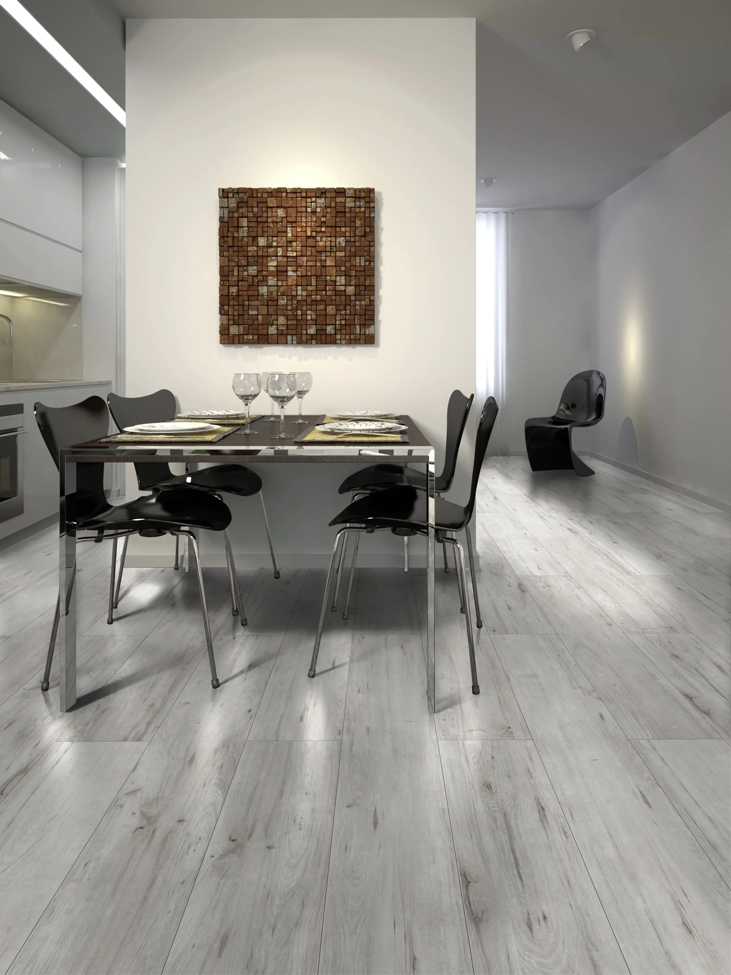Classen Laminat 7 mm 4V 128,6 x 19,4 cm 7 mm Eiche grau rustikal