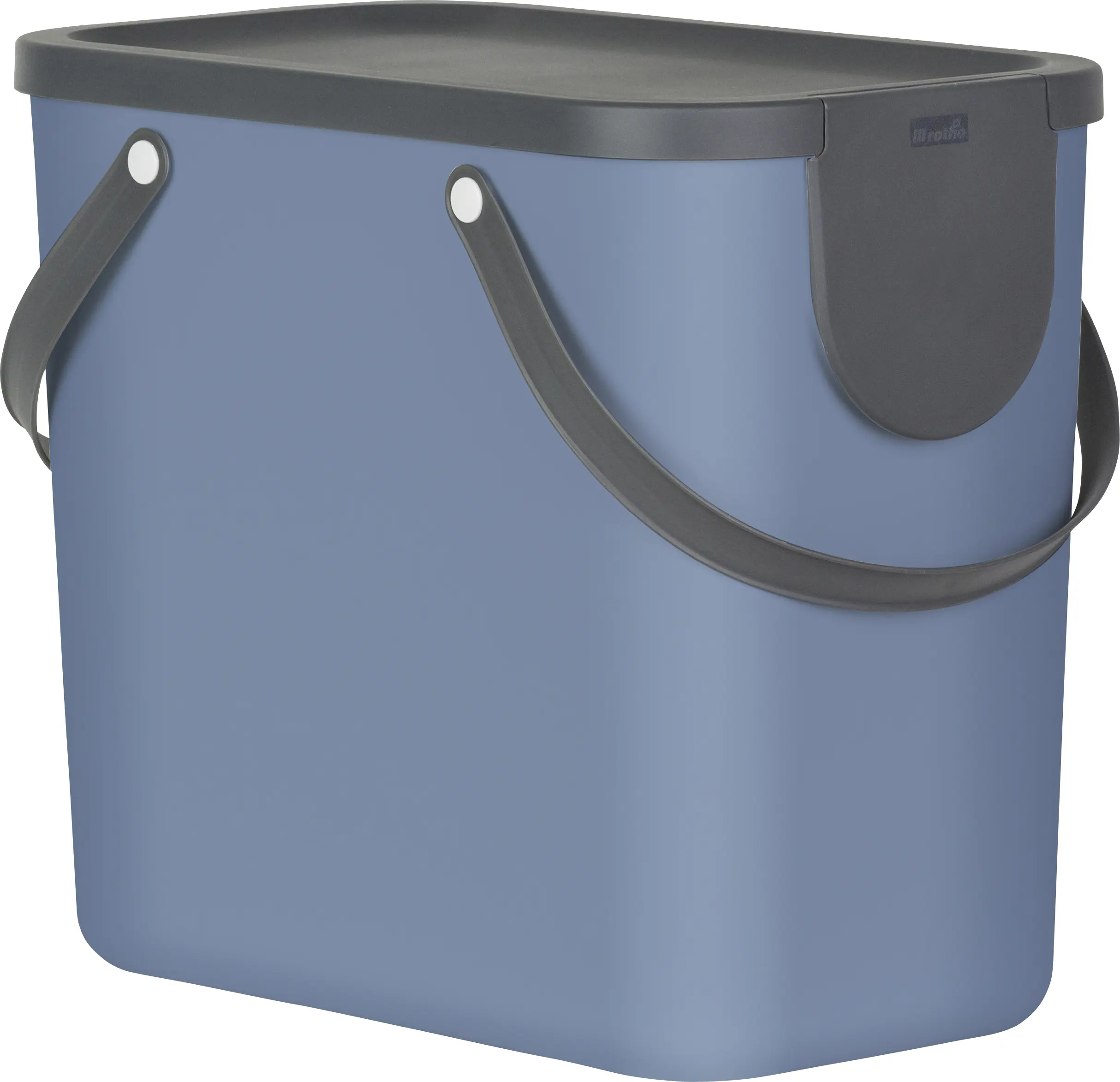 Rotho Mülltrennungssystem Albula 25 L horizon blue Recyclingbehälter