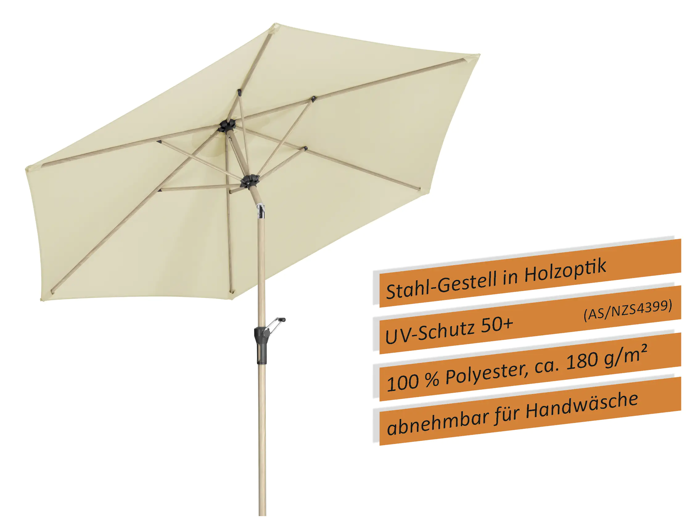 Schneider Sonnenschirm Cordoba natur Ø 270 cm