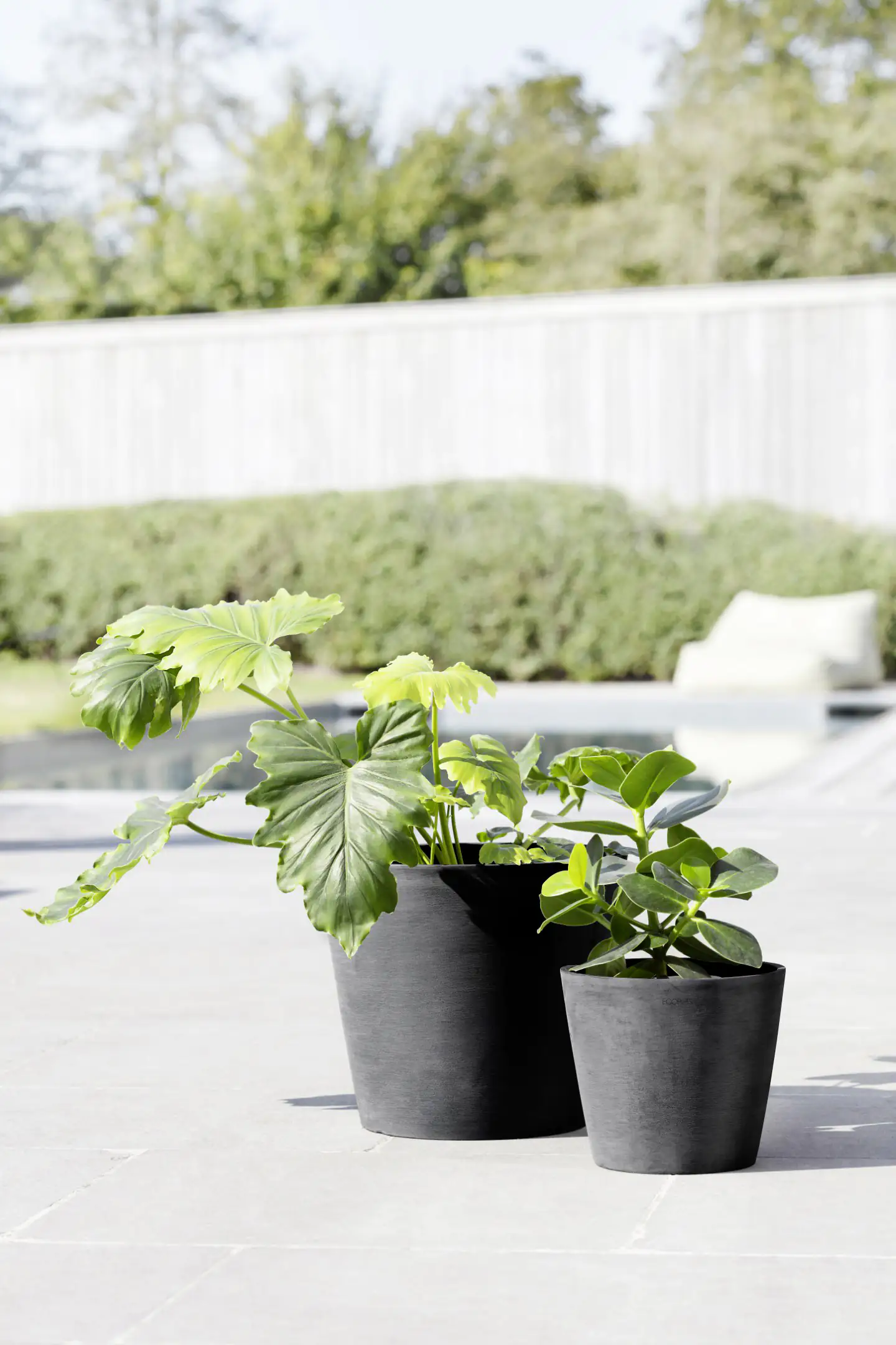 Ecopots Pflanztopf Amsterdam Ø 30 x 26 cm dunkelgrau
