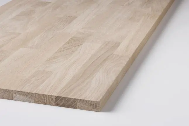 Leimholzplatte Eiche natur 200 x 60 cm 18 mm