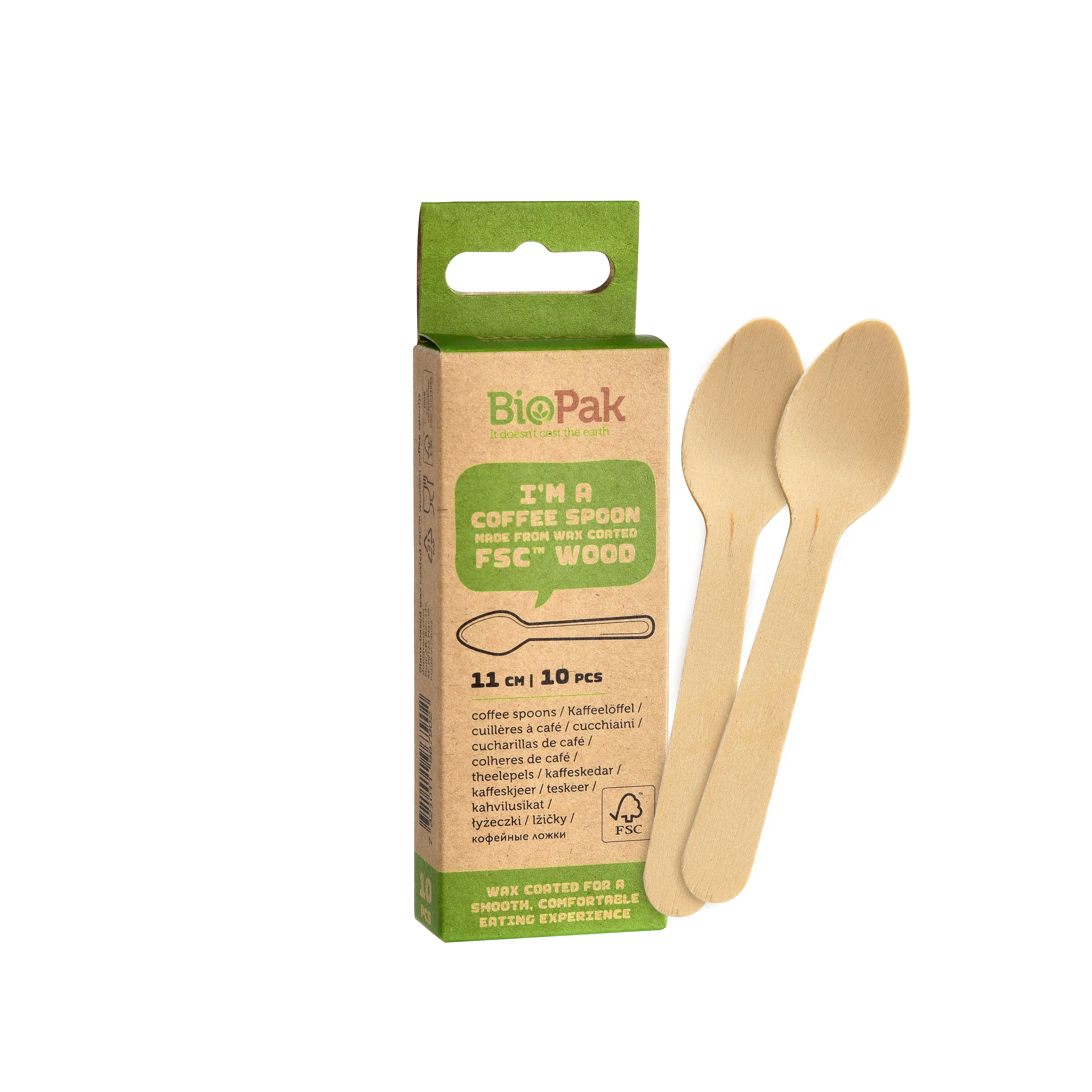 Duni Kaffeelöffel Holz 11 cm - 10 Stück
