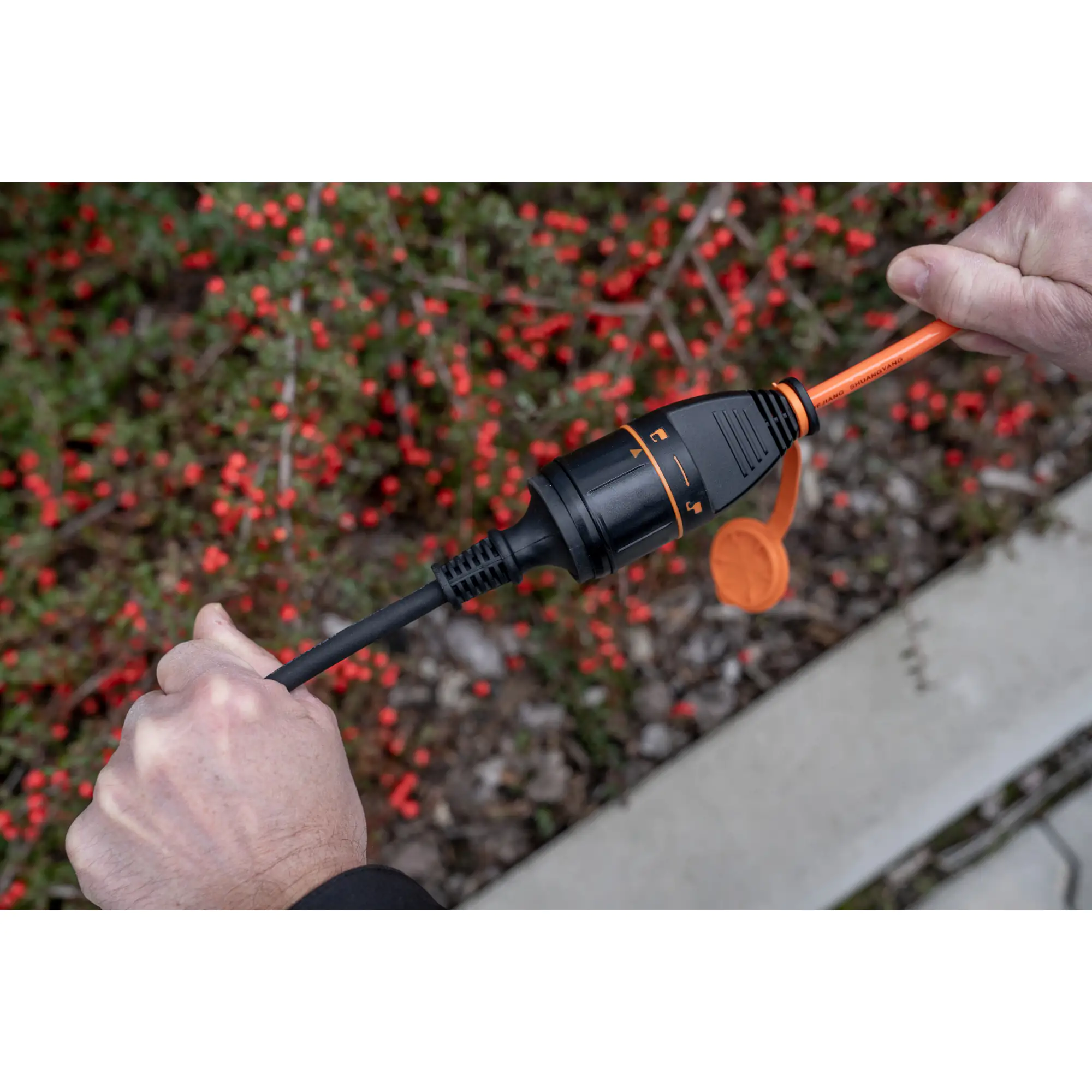 Unitec Verlängerungskabel 5 m H07BQ-F3G1,5, max. 3600W, orange, IP44