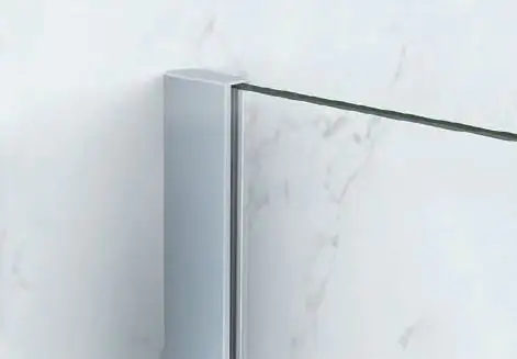 Primaster Dusch-Drehtür links mit Seitenwand Easy-8 90 x 90 cm Klarglas