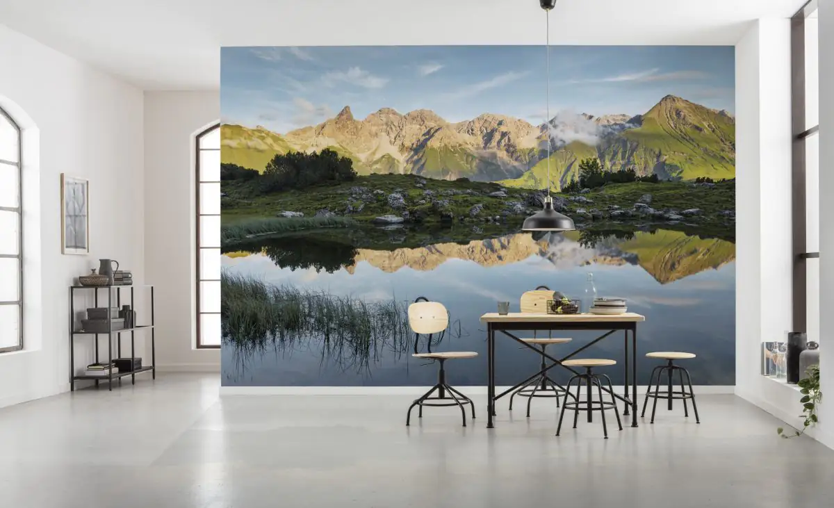 Komar Vlies Fototapete Allgäu Spiegel 450 x 280 cm 