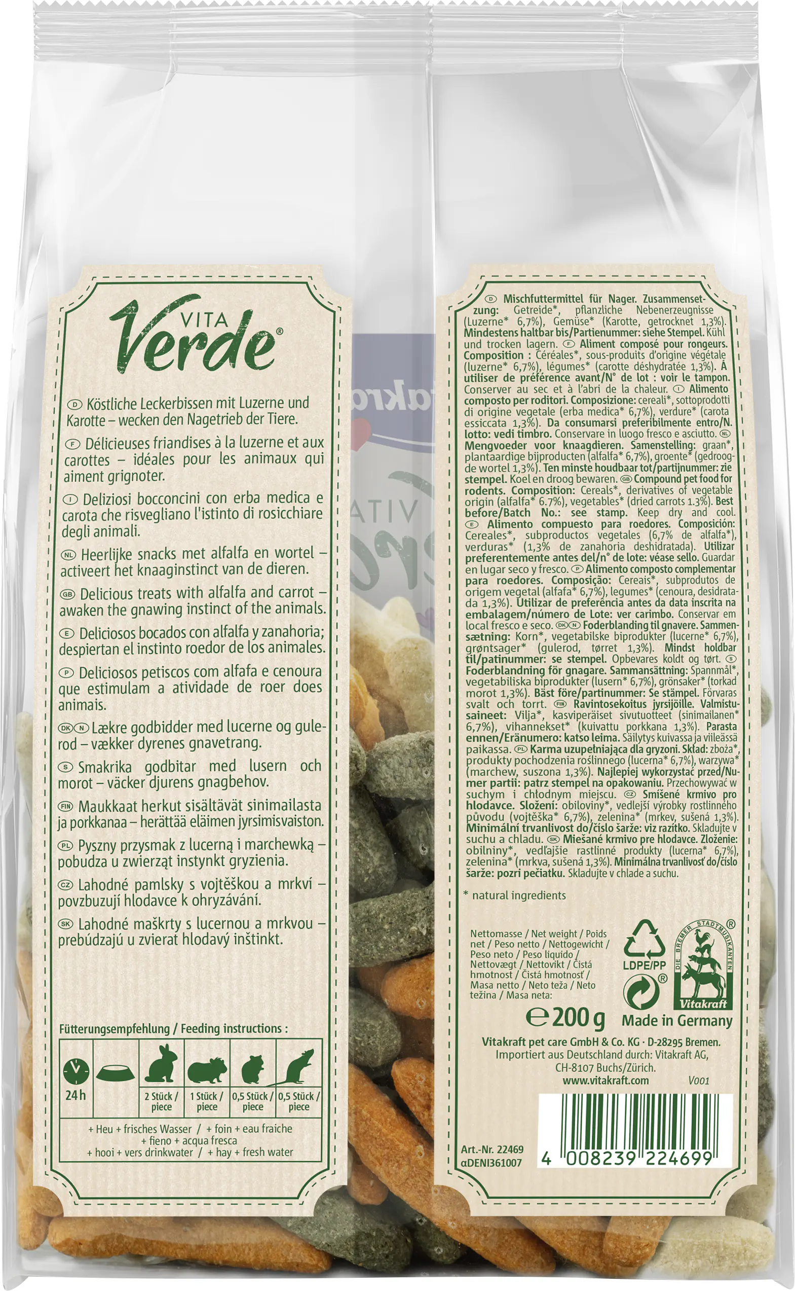Vitakraft Vita Verde® Fritten 200 g
