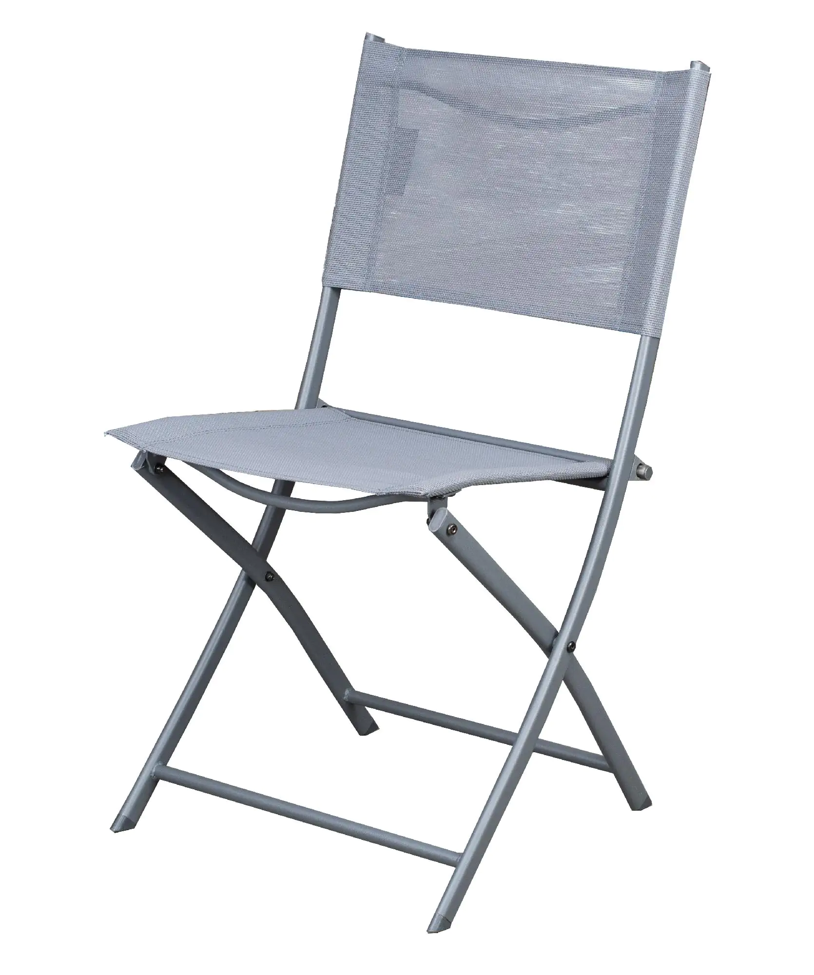 WESTFIELD Balkonset anthrazit 2 x Stuhl, 1x Tisch Ø 60 cm