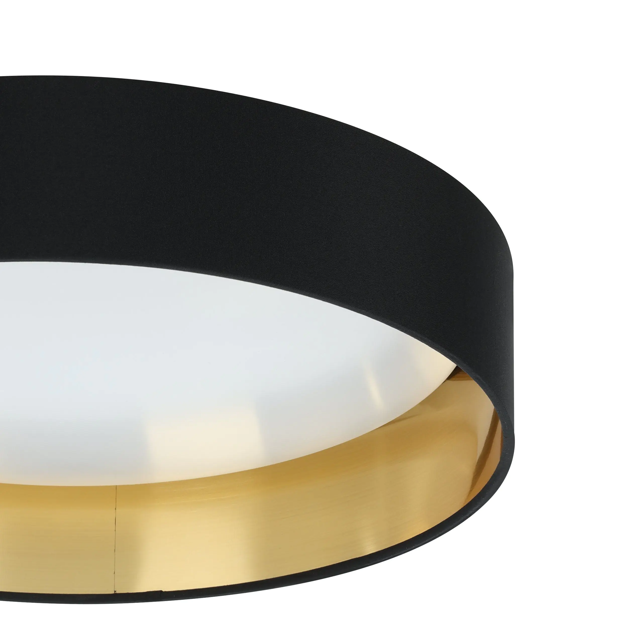 Eglo LED Deckenleuchte Maserlo 2 schwarz-gold Ø 38 cm warmweiß