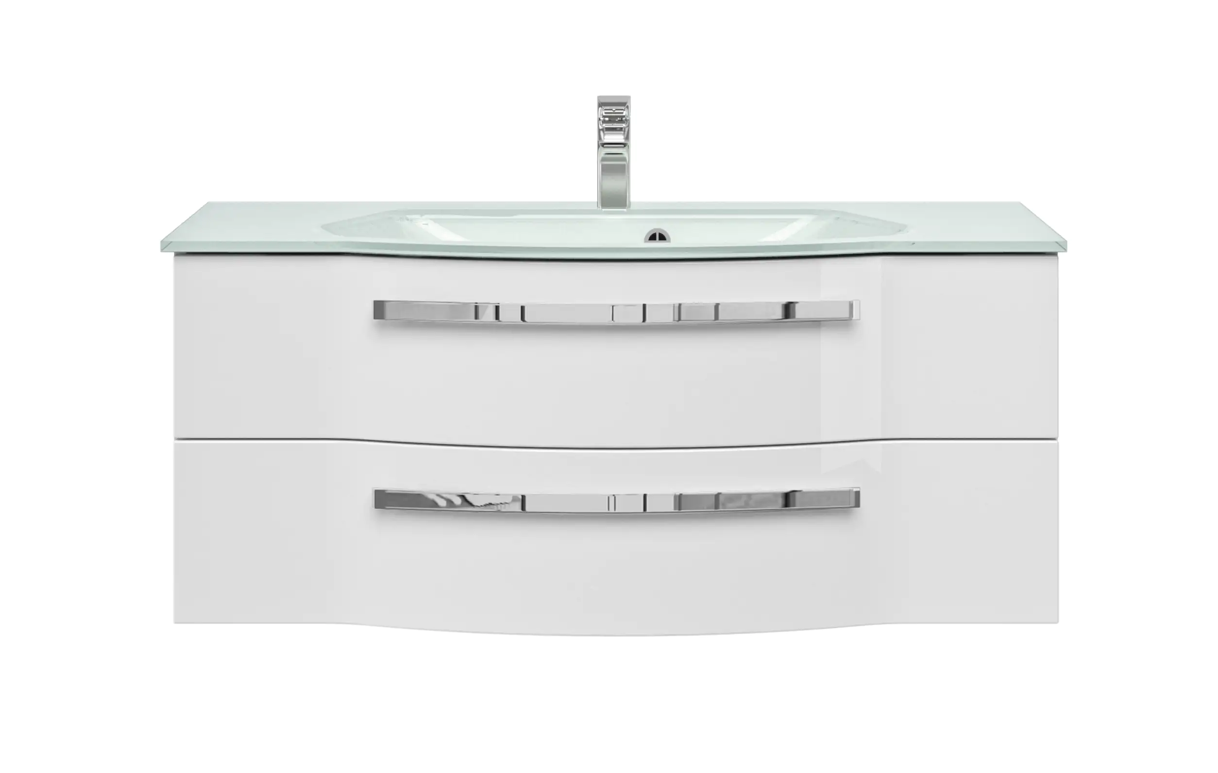 Pelipal Waschtischunterschrank Fokus 4005 mit Glaswaschtisch