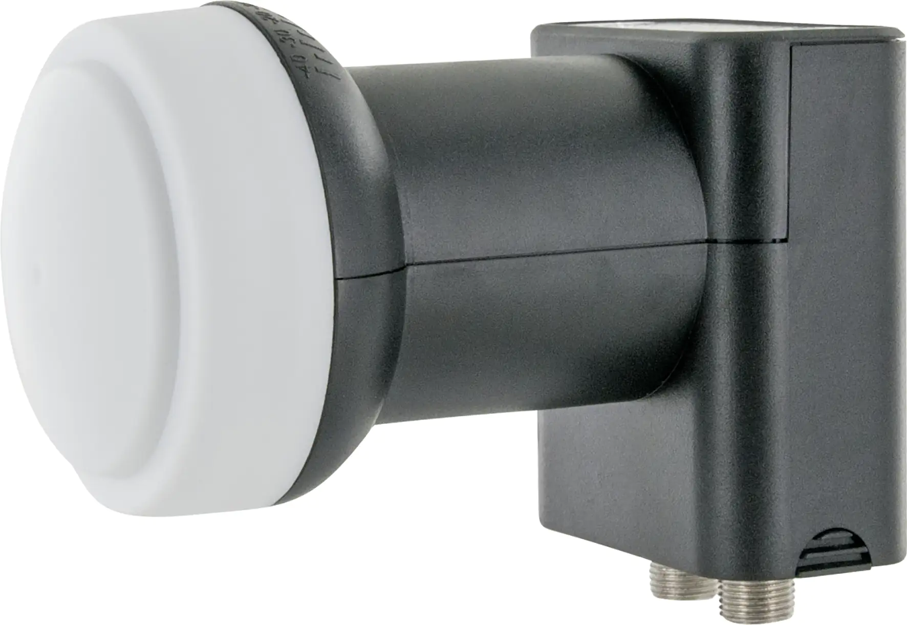 Schwaiger Twin LNB2 digital anthrazit mit Wetterschutz für 2 Teilnehmer