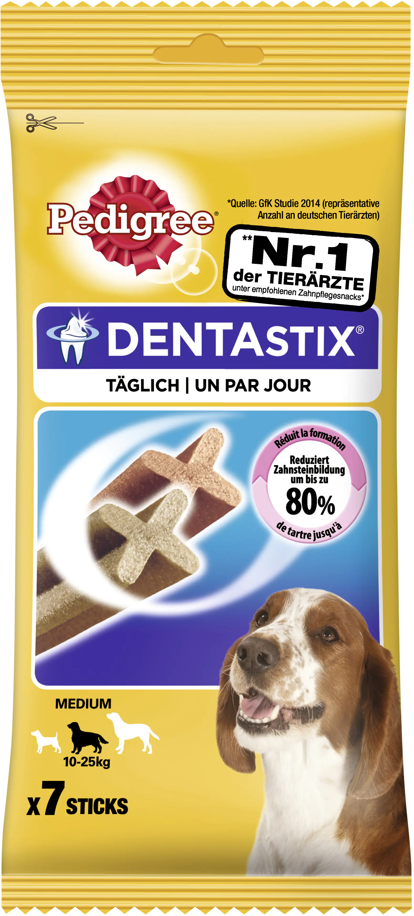 Pedigree Dentastix für Mittelgroße Hunde 7 Stück