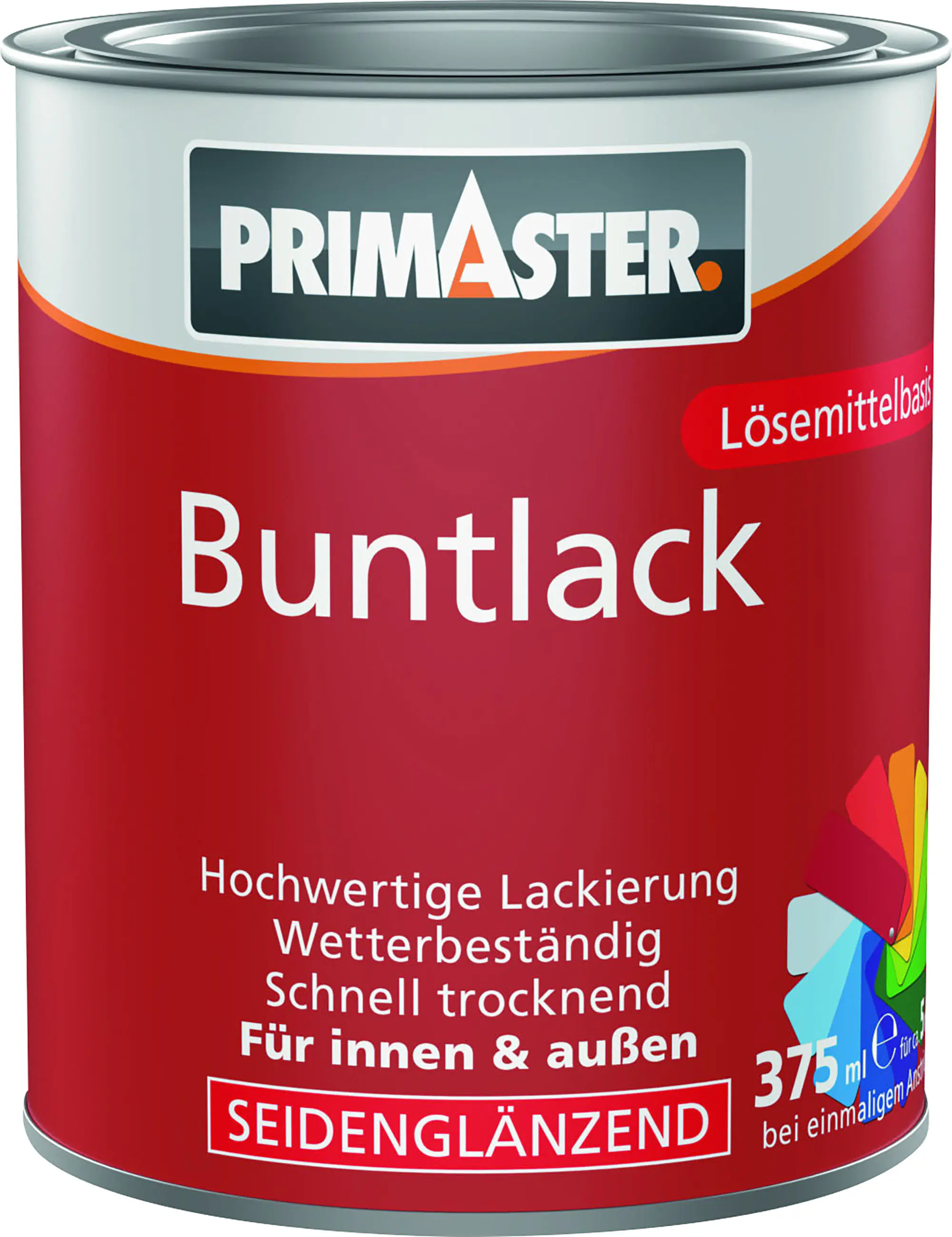 Primaster Buntlack 375 ml feuerrot seidenmatt 