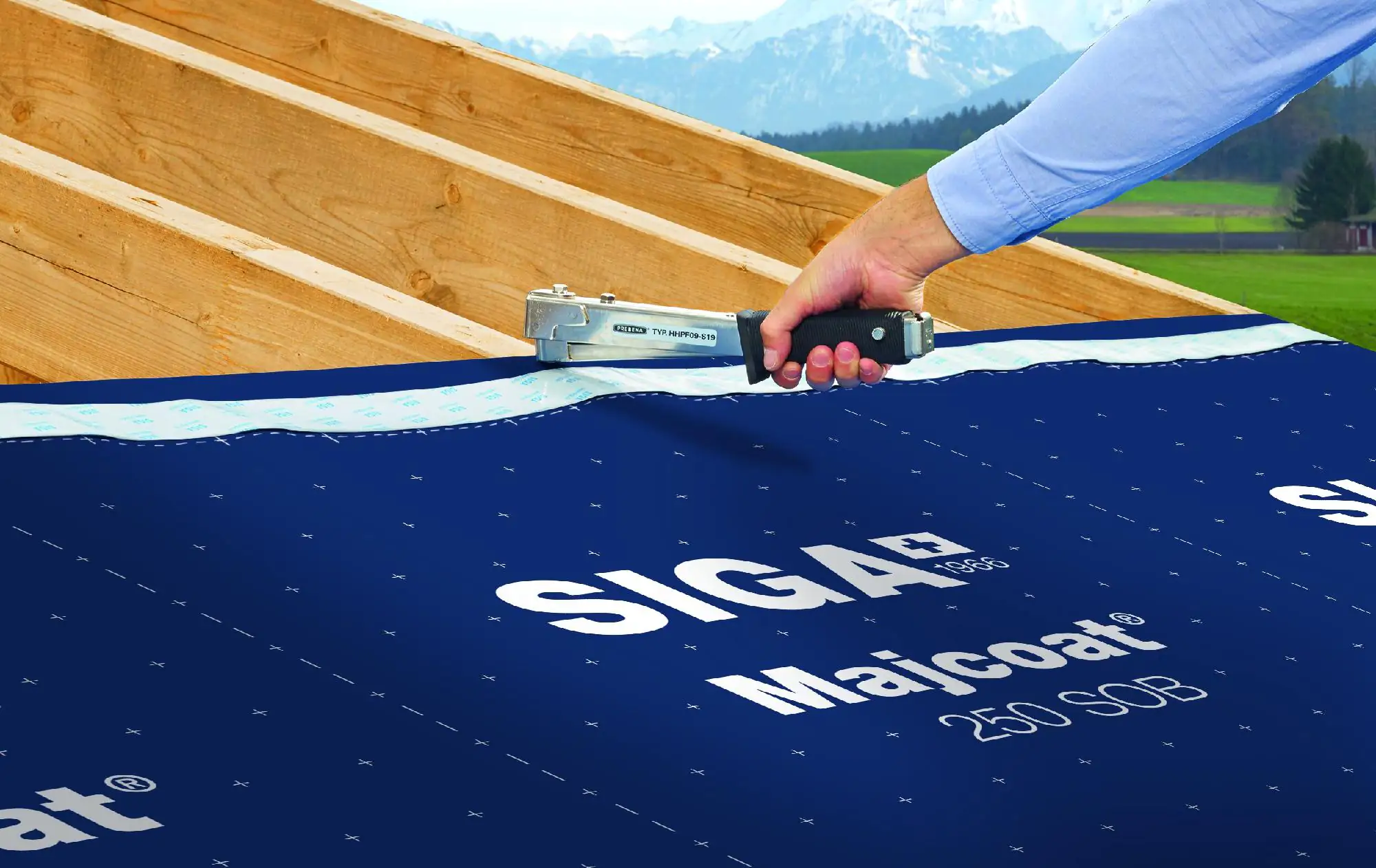 Siga Unterdeckbahn Majcoat 250 SOB 50 x 1,5 m = 75 m² schwarz