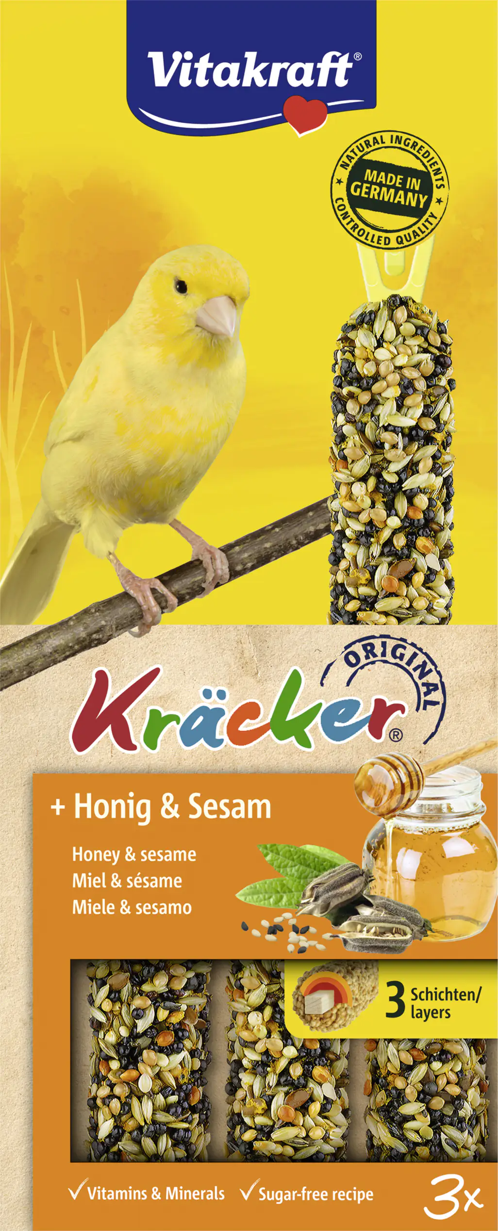 Vitakraft Kräcker® Honig & Sesam 3 Stück / 90 g