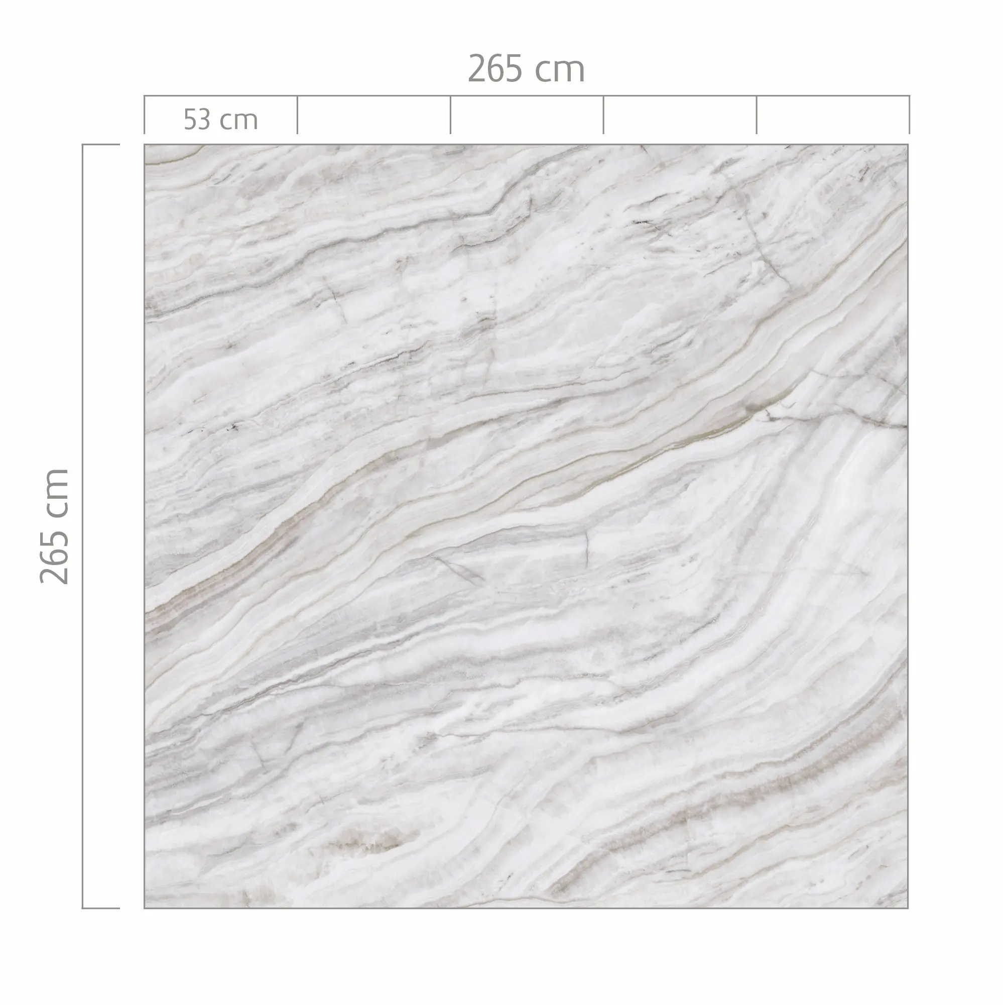 Rasch Vlies Fototapete 364521 Grau-Hellgrau Muster & Motive 2,65 m x 2,65 m