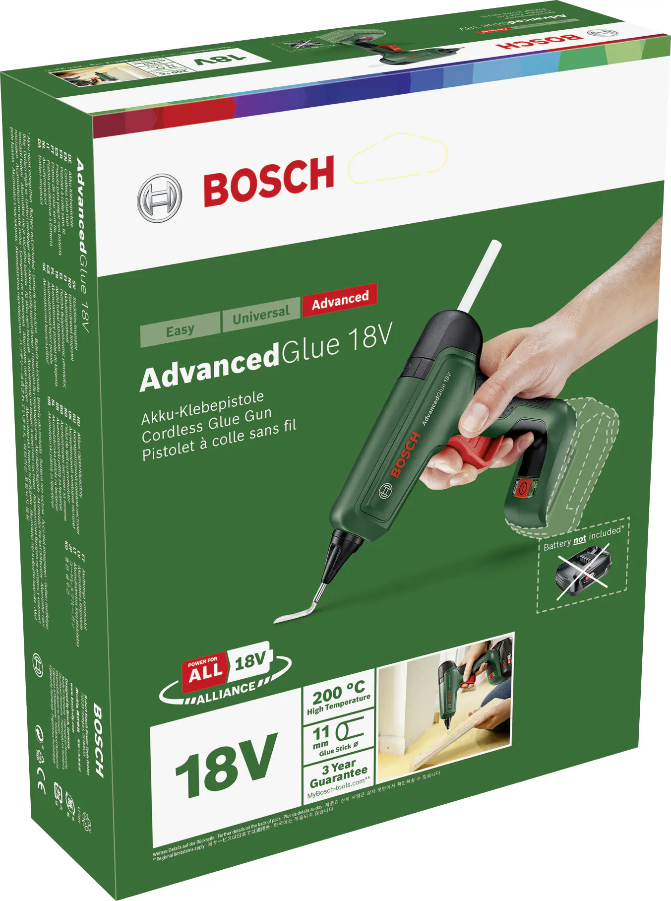 Bosch Akku-Heißklebepistole AdvancedGlue 18 V Solo