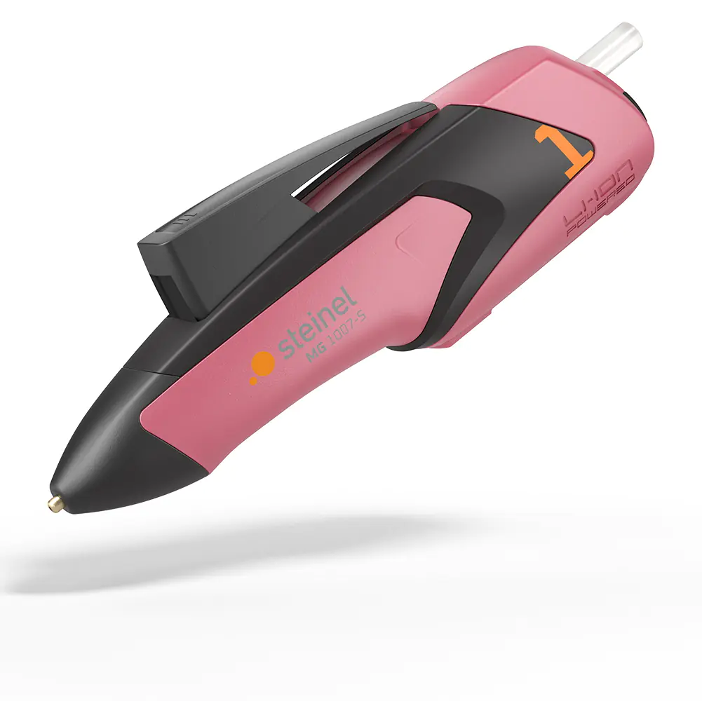 Steinel Heißklebepistole MobileGlue 1007-S Rose inkl. 3 Klebesticks 