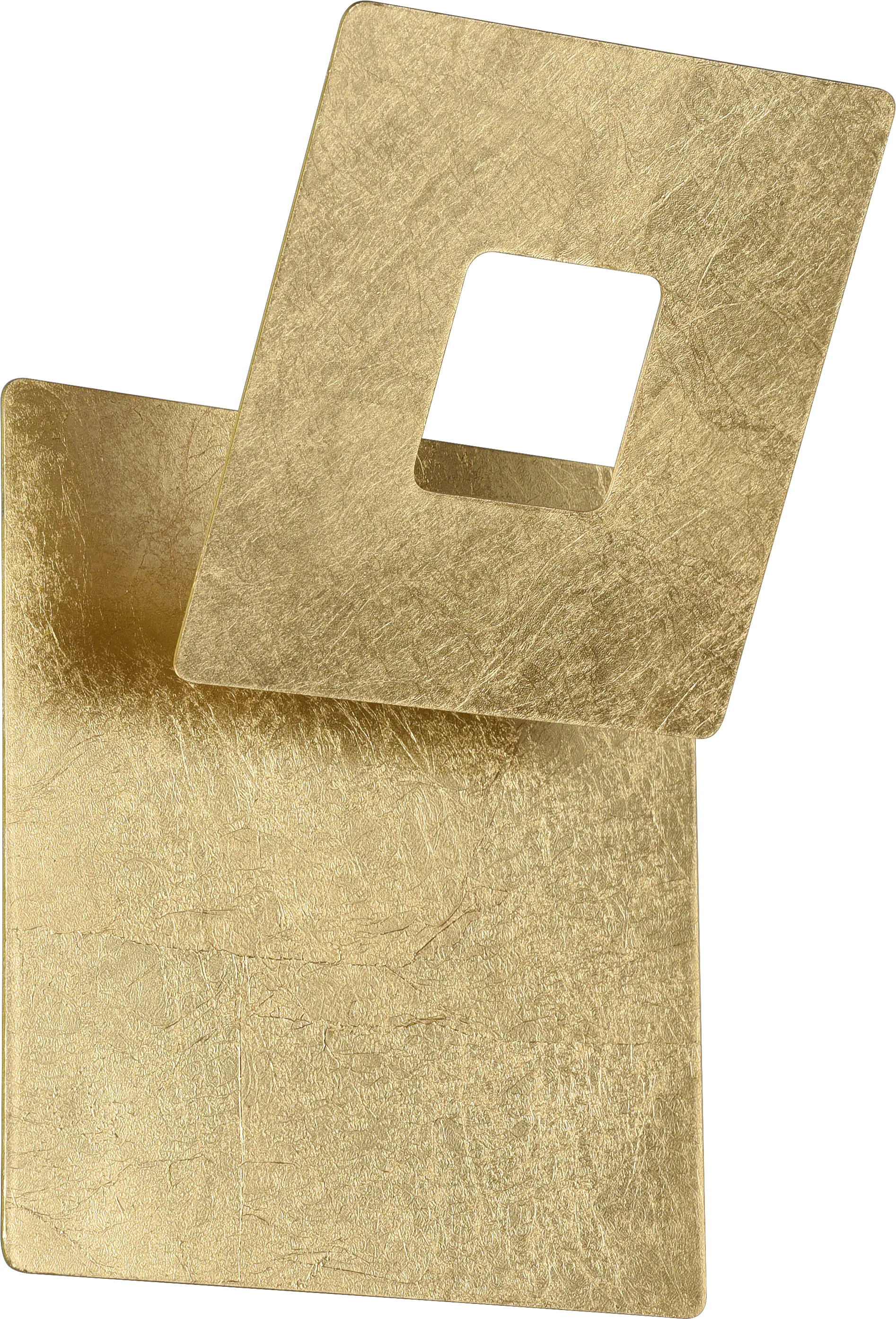 Trio Leuchten LED Wandleuchte Leano 6W, warmweiß goldfarbig Metall