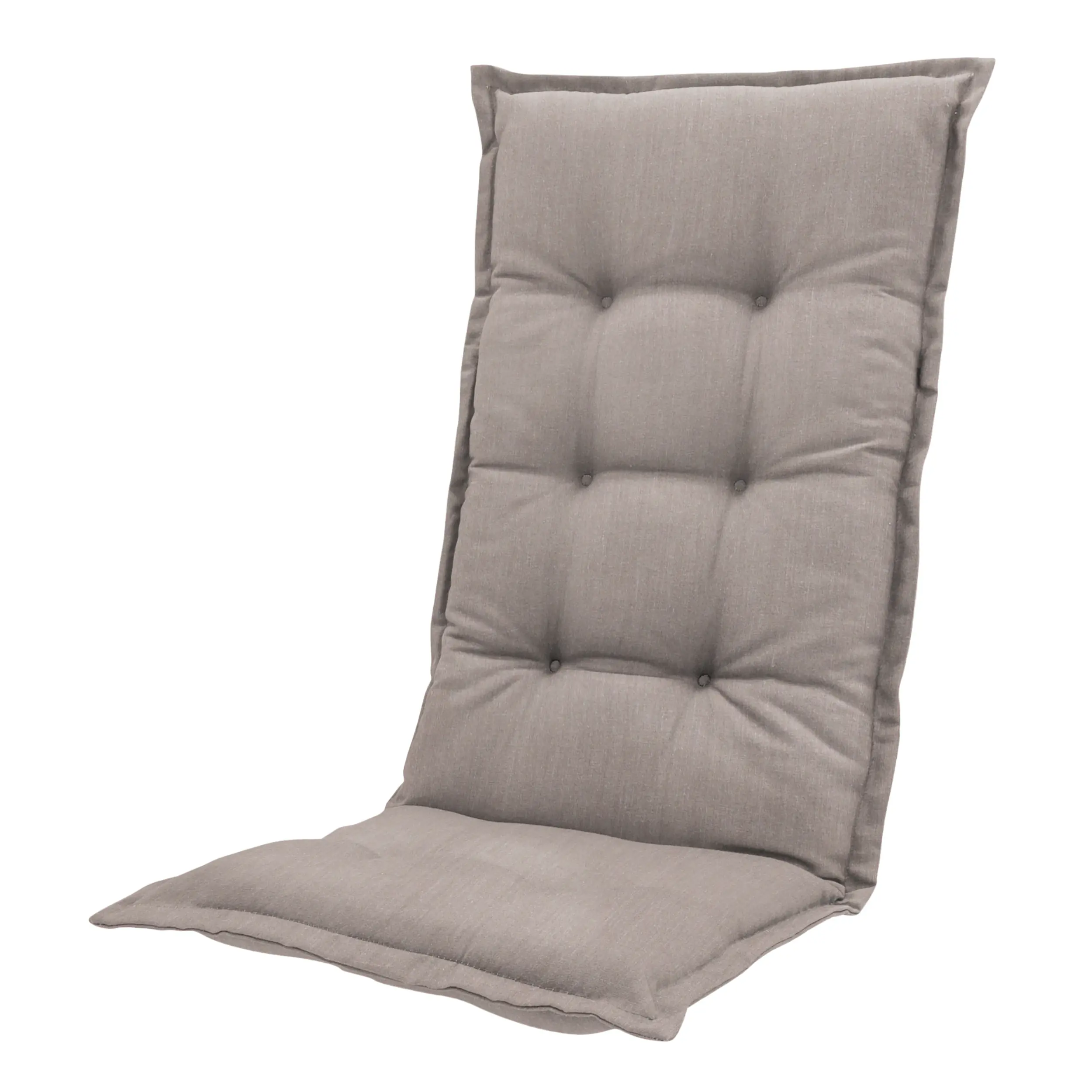 Progarden Gartenstuhl-Set Tampa mit Auflagen grün/taupe 8-tlg.