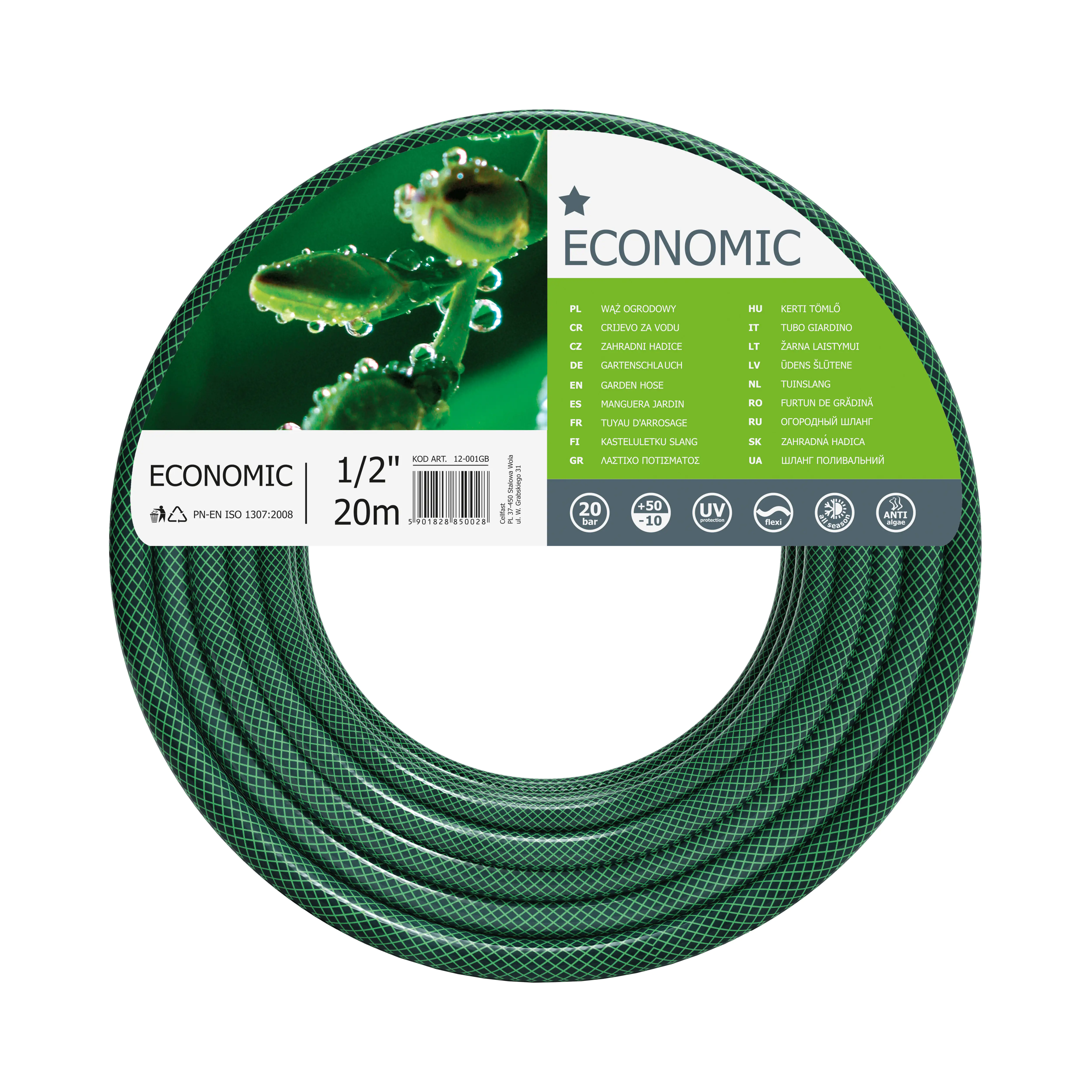 Gartenschlauch Economic 20 m 13 mm (1/2")