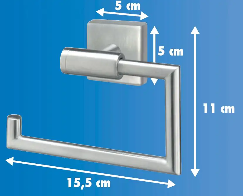 TrendLine Toilettenpapierhalter Edelstahl gebürstet Simple Cube