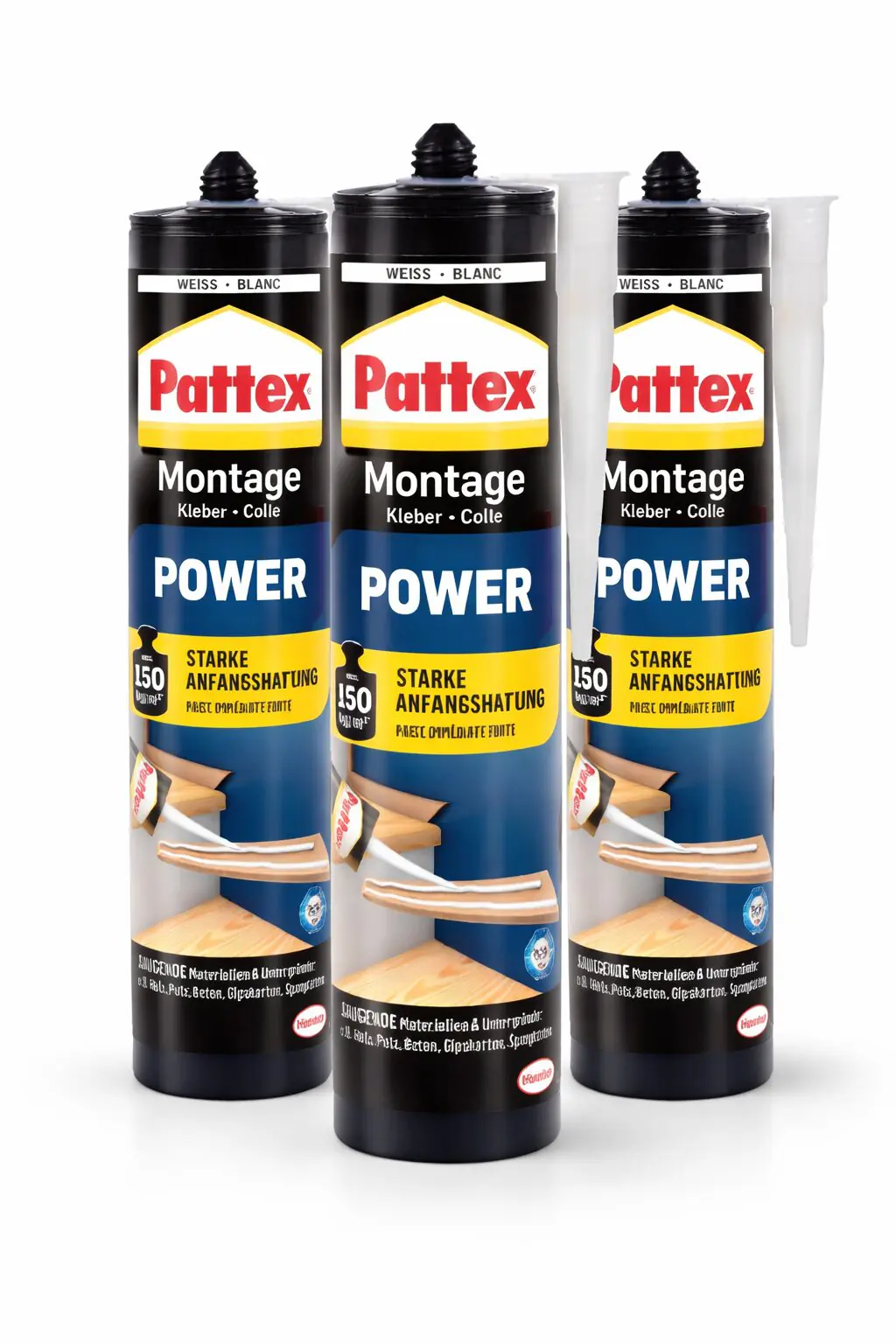 Pattex Montagekleber Power 3 x 370 g