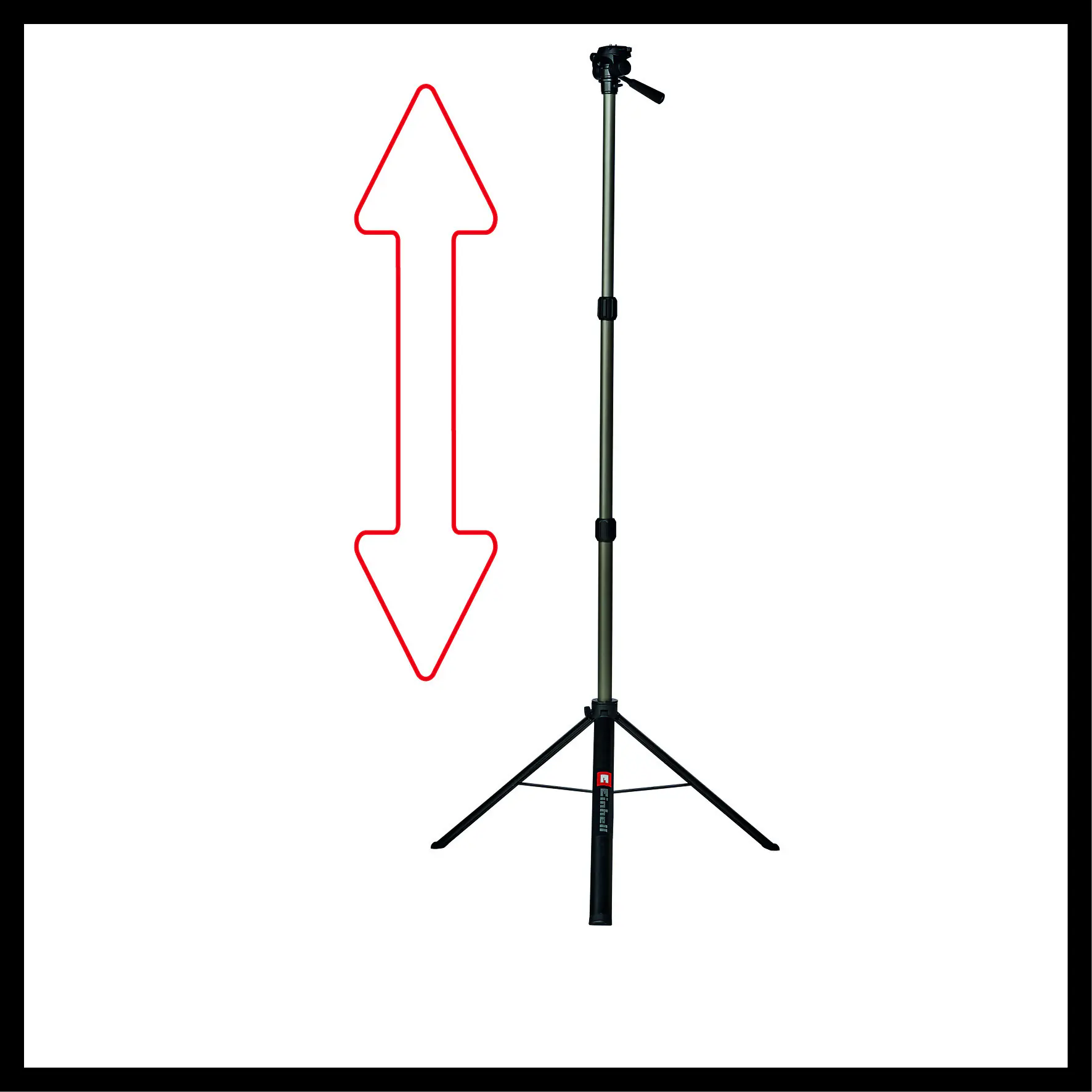 Einhell Teleskop-Stativ Tripod 85-170 cm für Laser und Leuchten