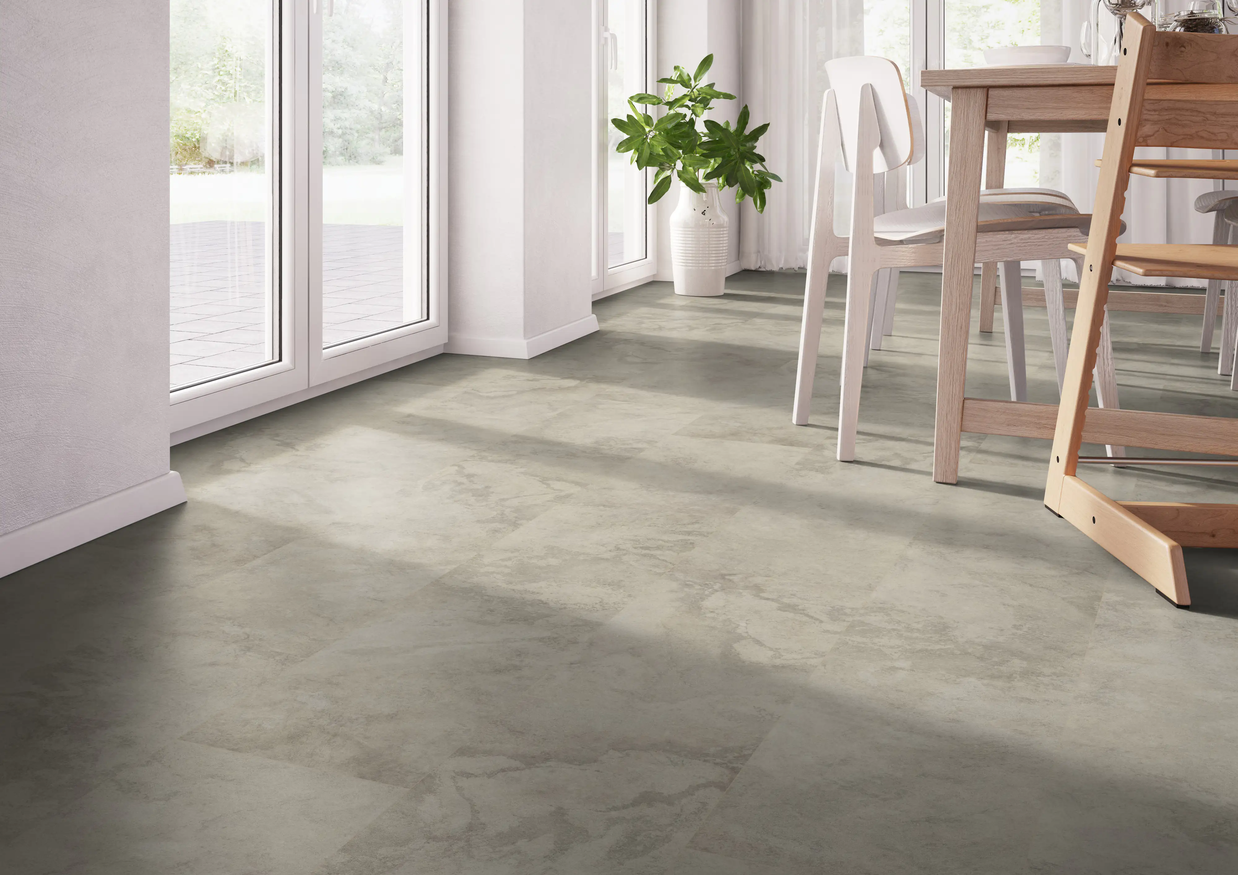 Classen Vinylboden Fliese Nimbus Beige 63,8 x 31 cm